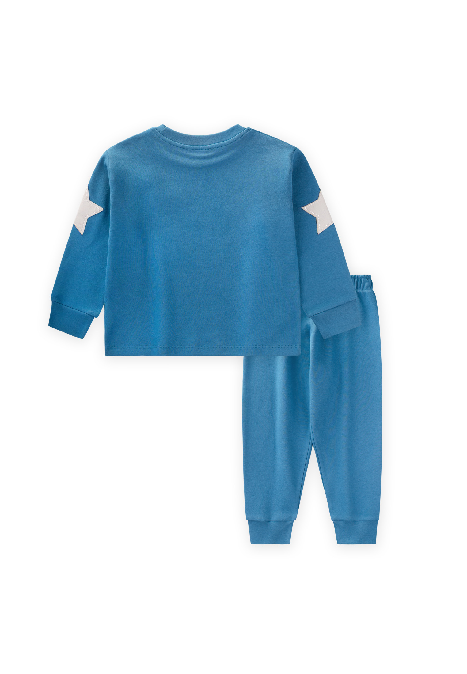 CigitUzay Aracı Aplikeli Pijama Takım 2-8 Yaş İNDİGO MAVİ