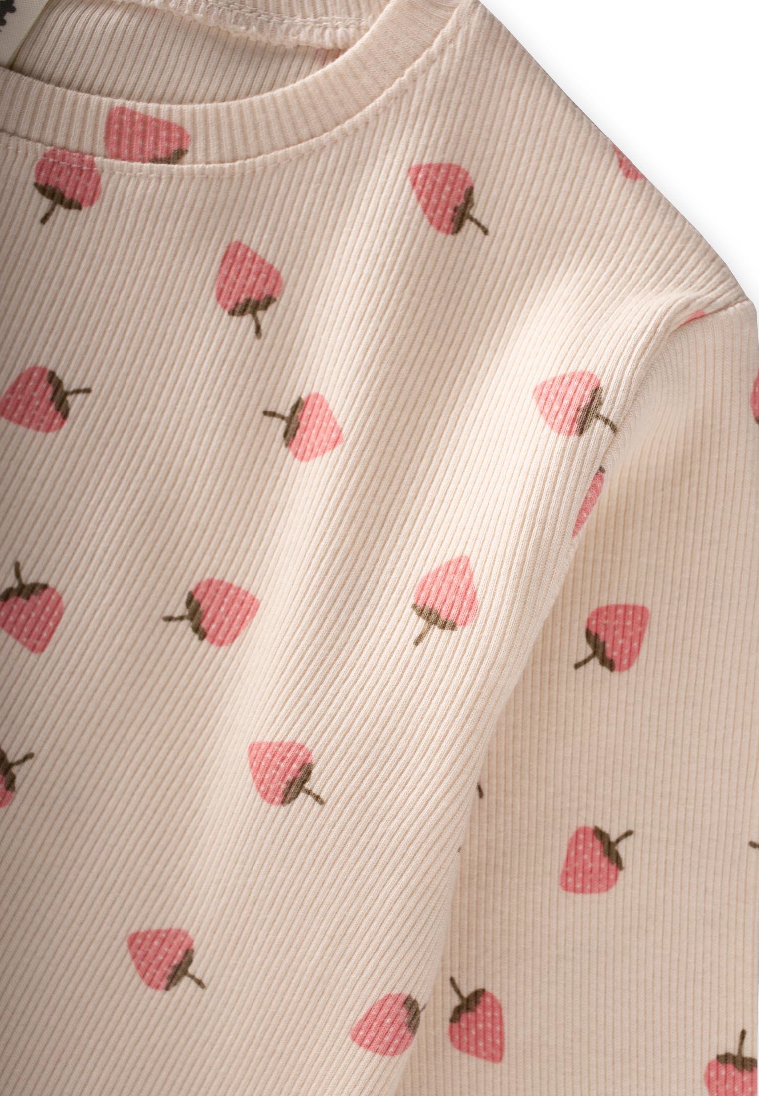 CigitDesnli Fitilli Pijama Takım 1-6 Yaş EKRU