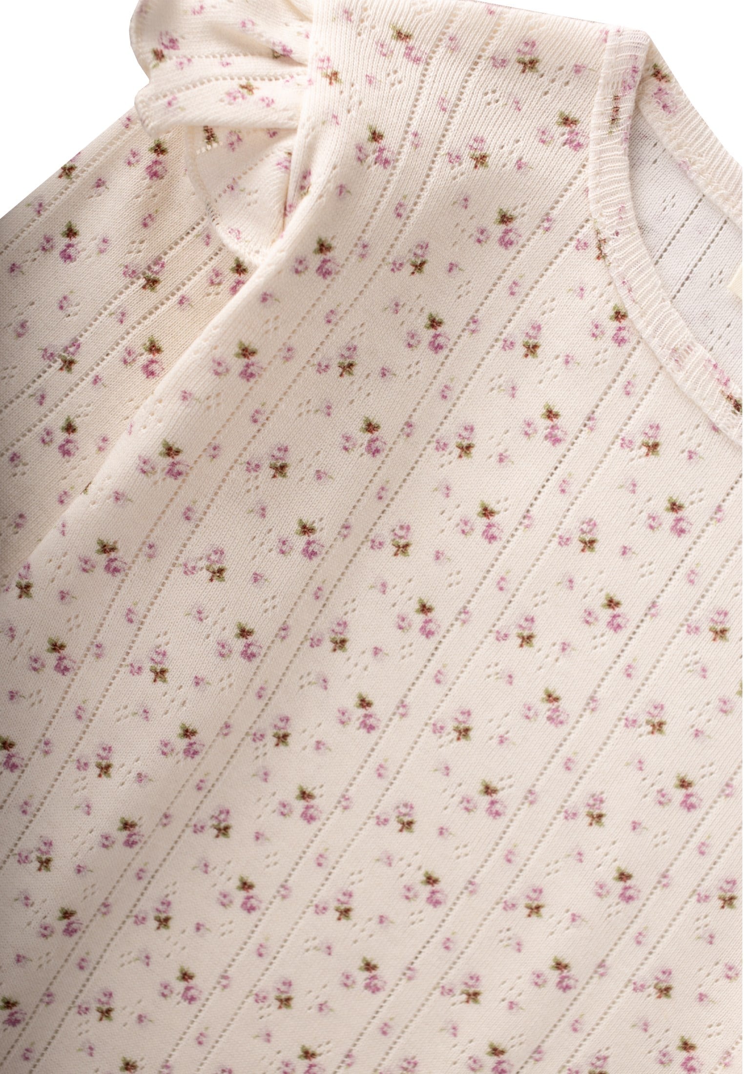 CigitDesenli Klimalı Pijama Takım 2-8 Yaş EKRU