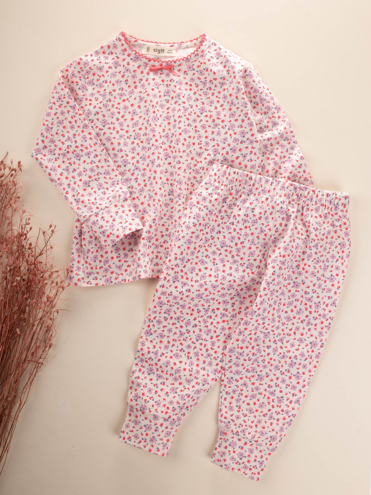 CigitPijama Takımı 1-8 Yaş EKRU