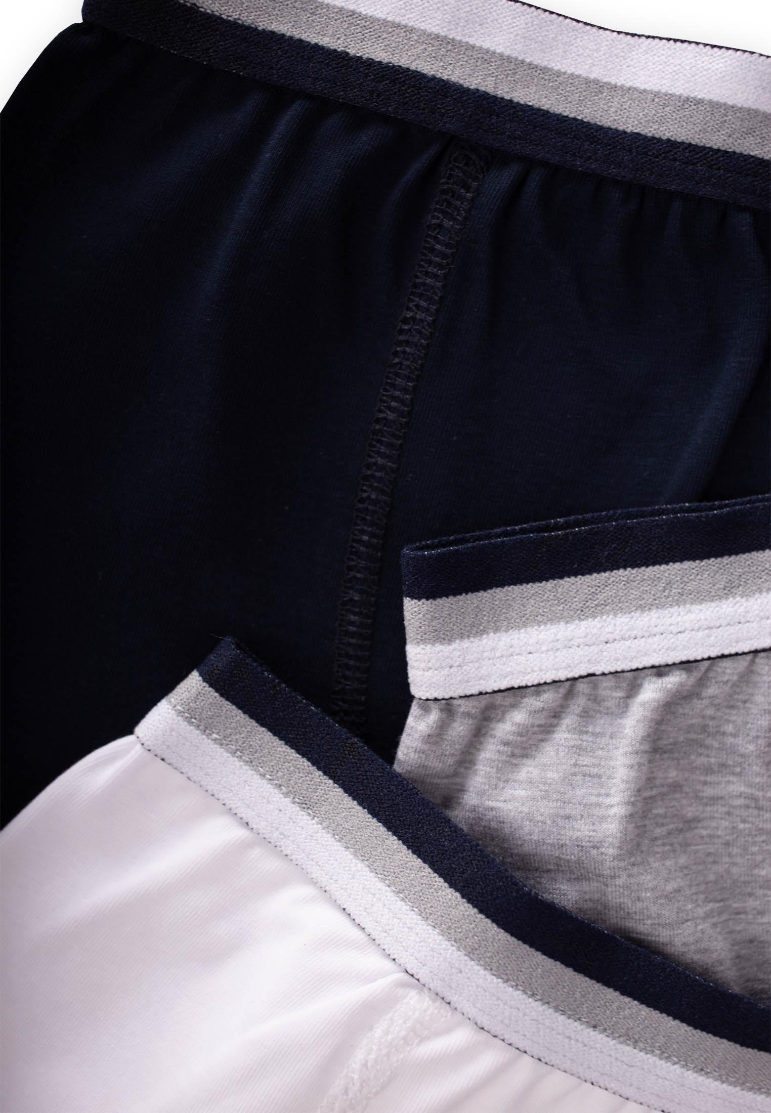 CigitÜçlü Erkek Boxer Set 2-9 yaş Lacivert Gri Beyaz