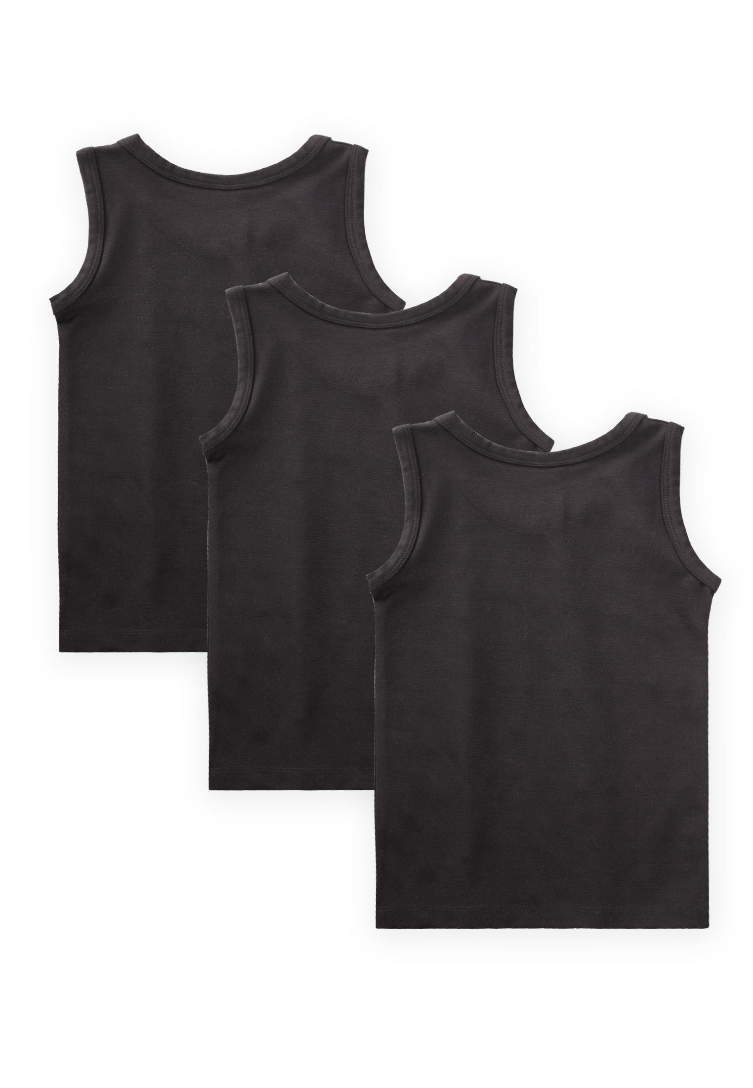 CigitÜçlü Geniş Askılı Atlet Set 2-9 yaş SİYAH