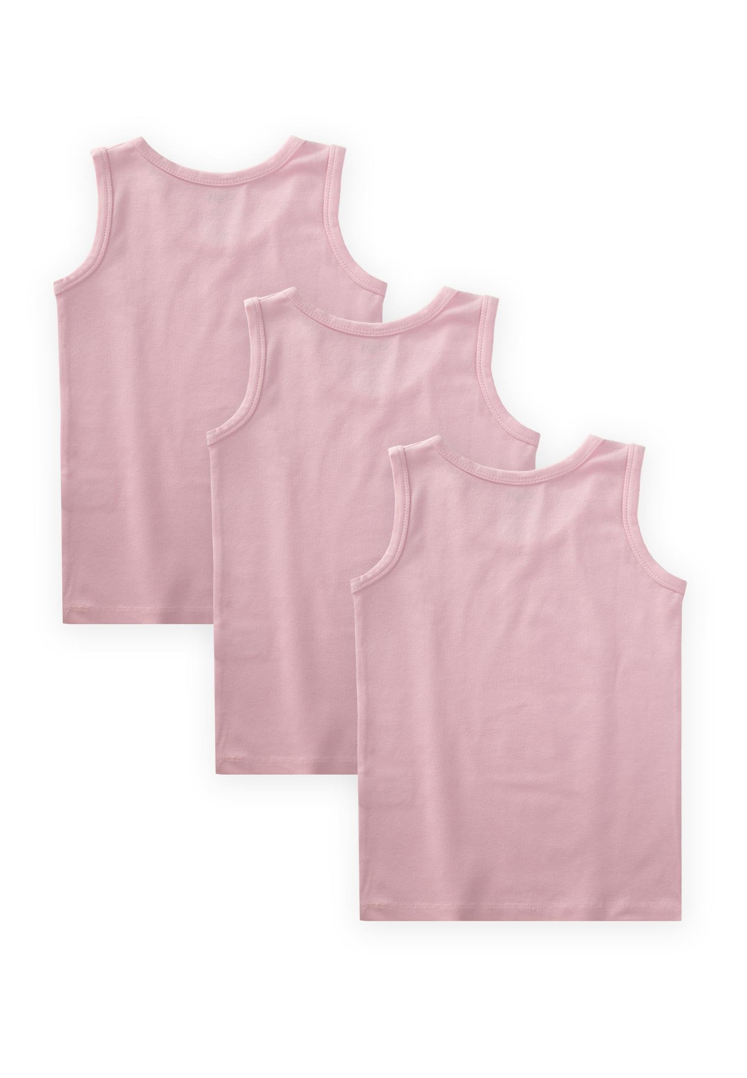 CigitÜçlü Geniş Askılı Atlet Set 2-9 yaş Şeker Pembe