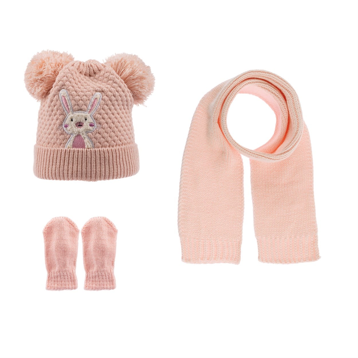 CigitŞapka Atkı Eldiven Set 0-18 Ay SOMON