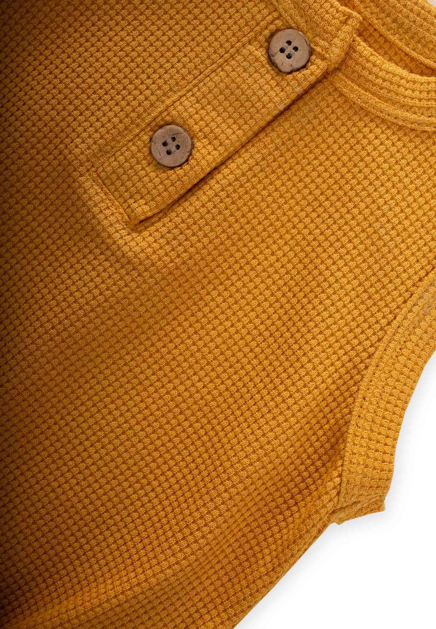 CigitWaffle Patlı Zıbın 0-3 Yaş HARDAL SARI