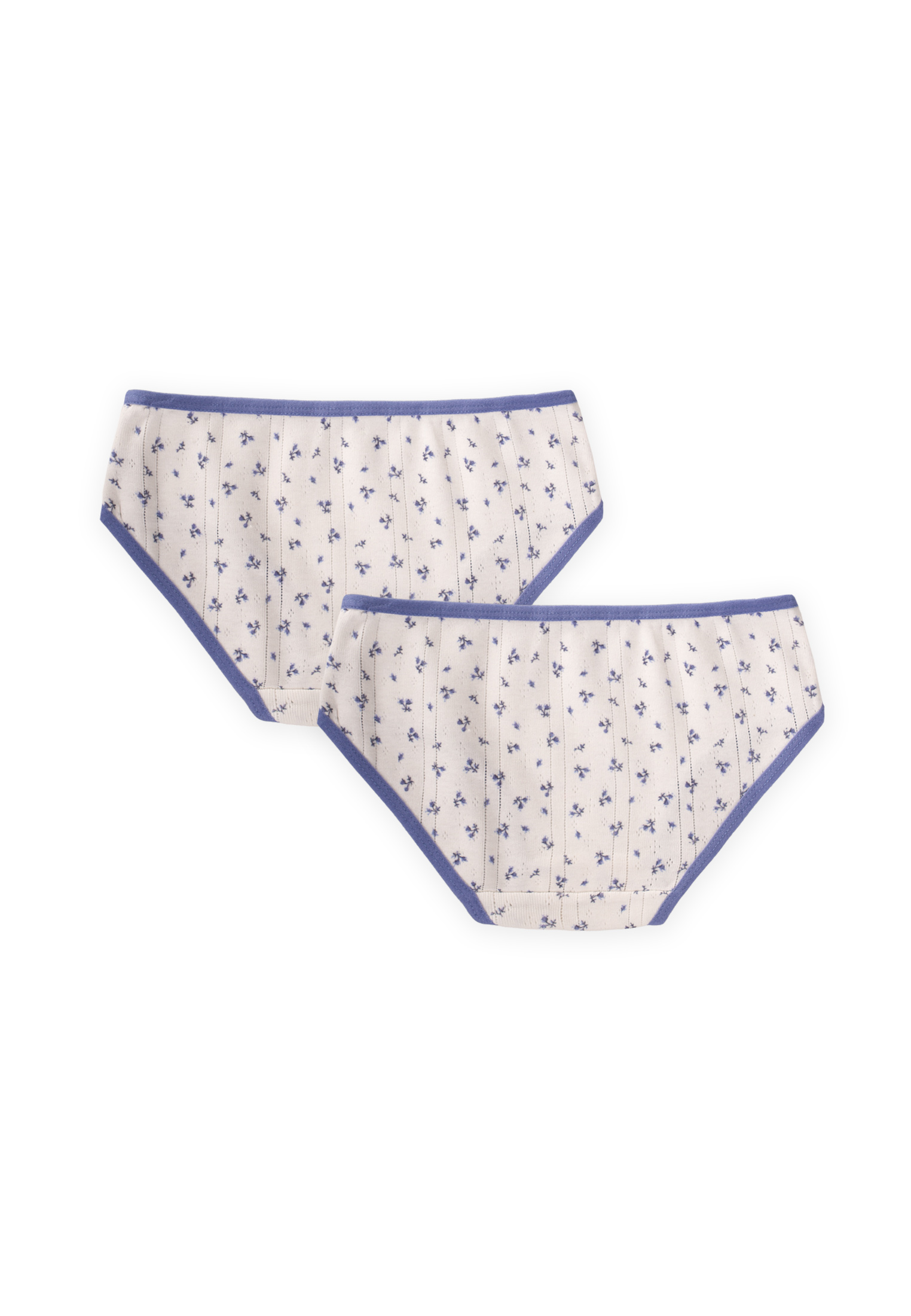 Cigitİkili Biyeli Slip Kilot  2-9 Yaş EKRU ÇİÇEKLİ DESENLİ