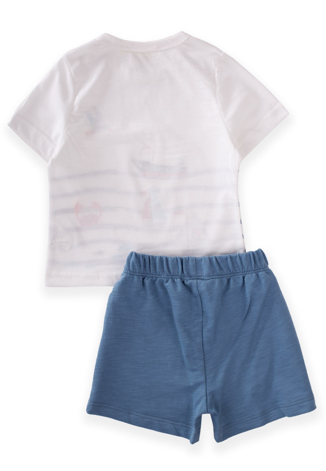 62615 - 5001CigitYelken Baskılı Kaprili Takım 1-5 Yaş EKRU 