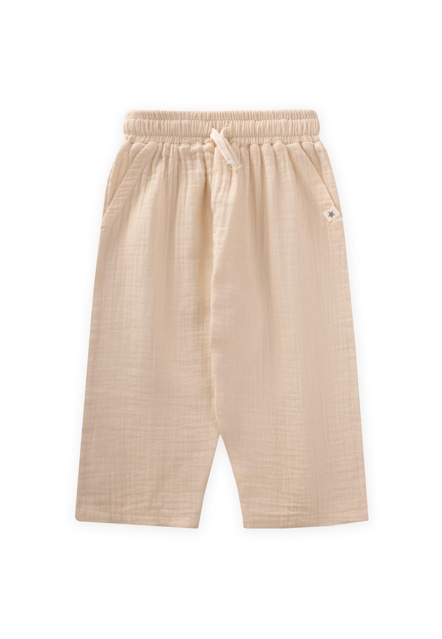 CigitMüslin Pantolon 1-7 Yaş BEJ