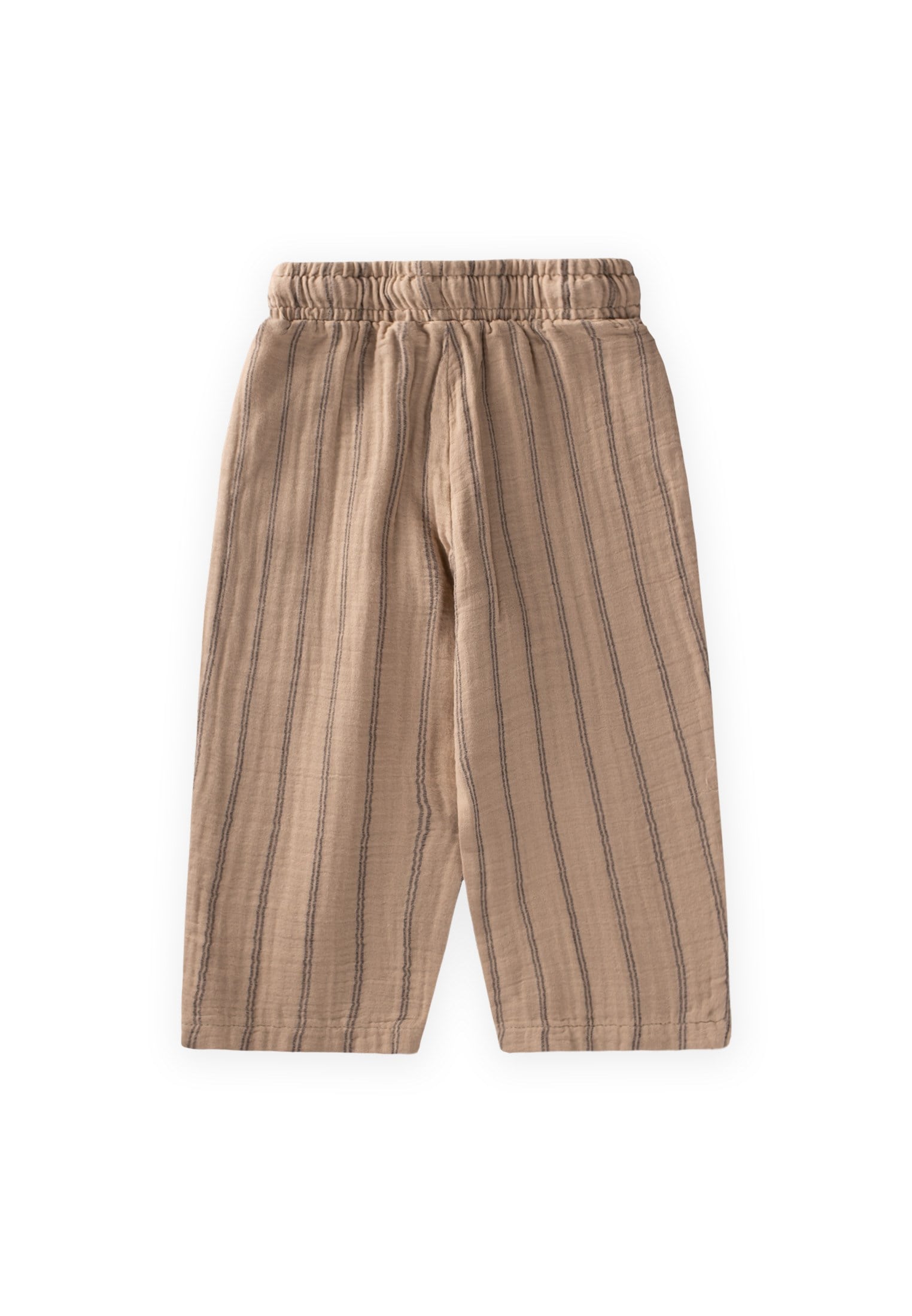 CigitMüslin Pantolon 1-10 Yaş VİZON ÇİFT ÇİZGİLİ