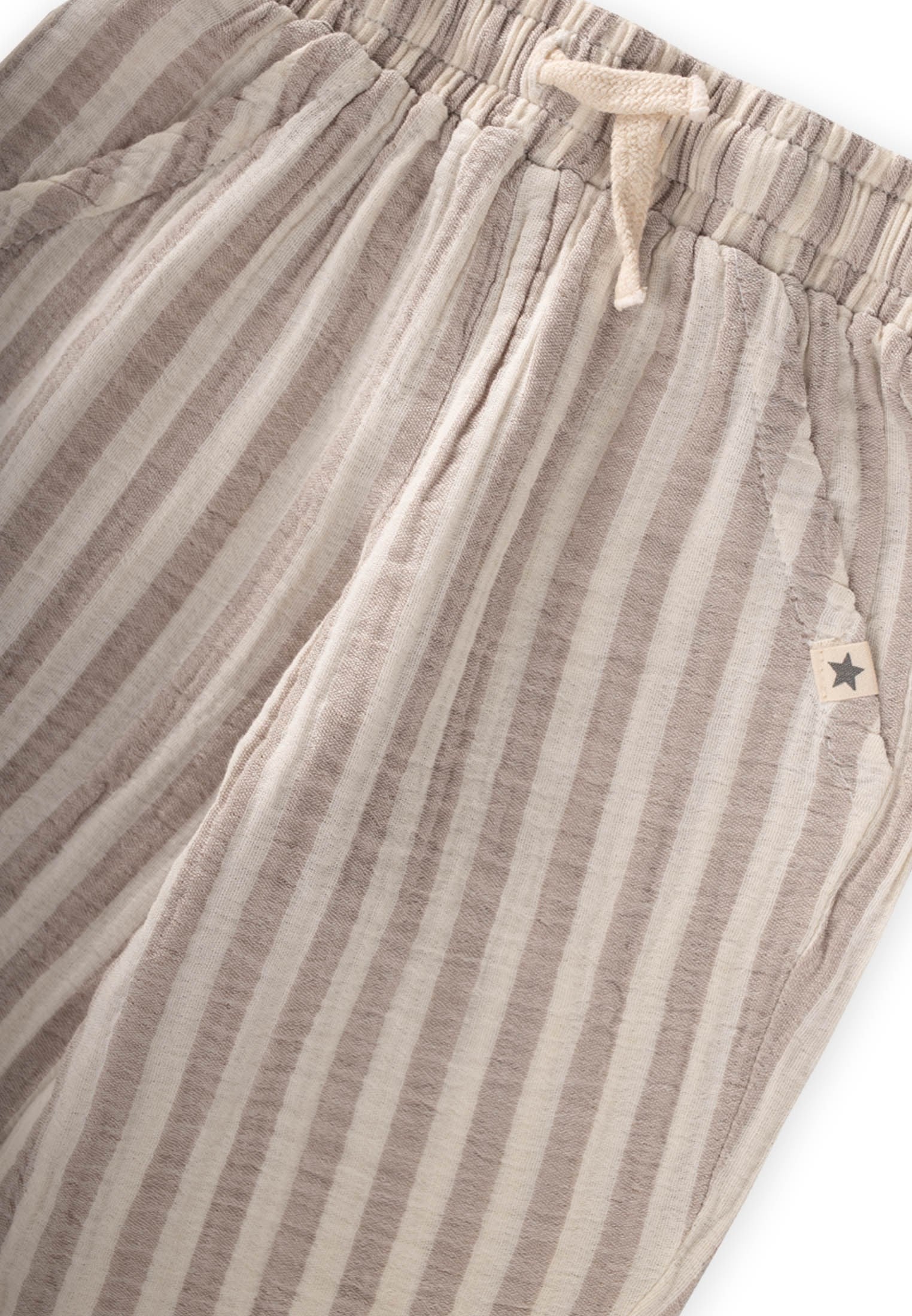 CigitMüslin Pantolon 1-10 Yaş TAŞ KALIN ÇİZGİLİ