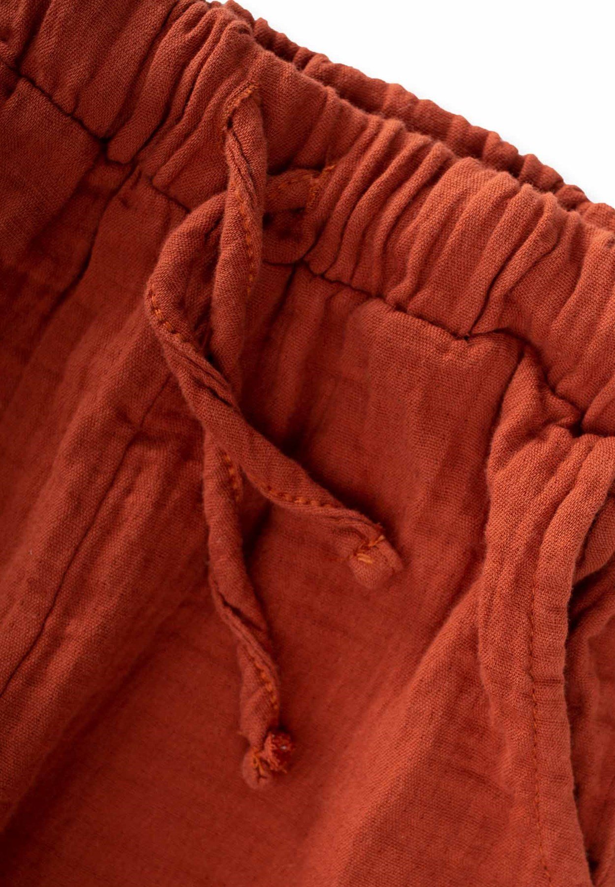 62653 - 5067CigitCepli Geniş Kesim Harlem Pantolon 1-8 Yaş RUST