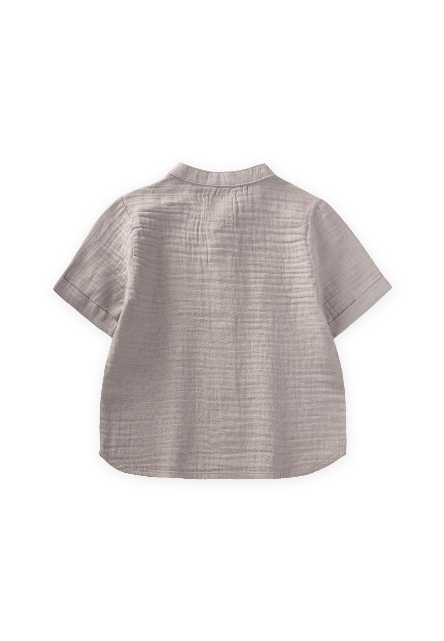 CigitMüslin Gömlek 2-10 Yaş GRİ