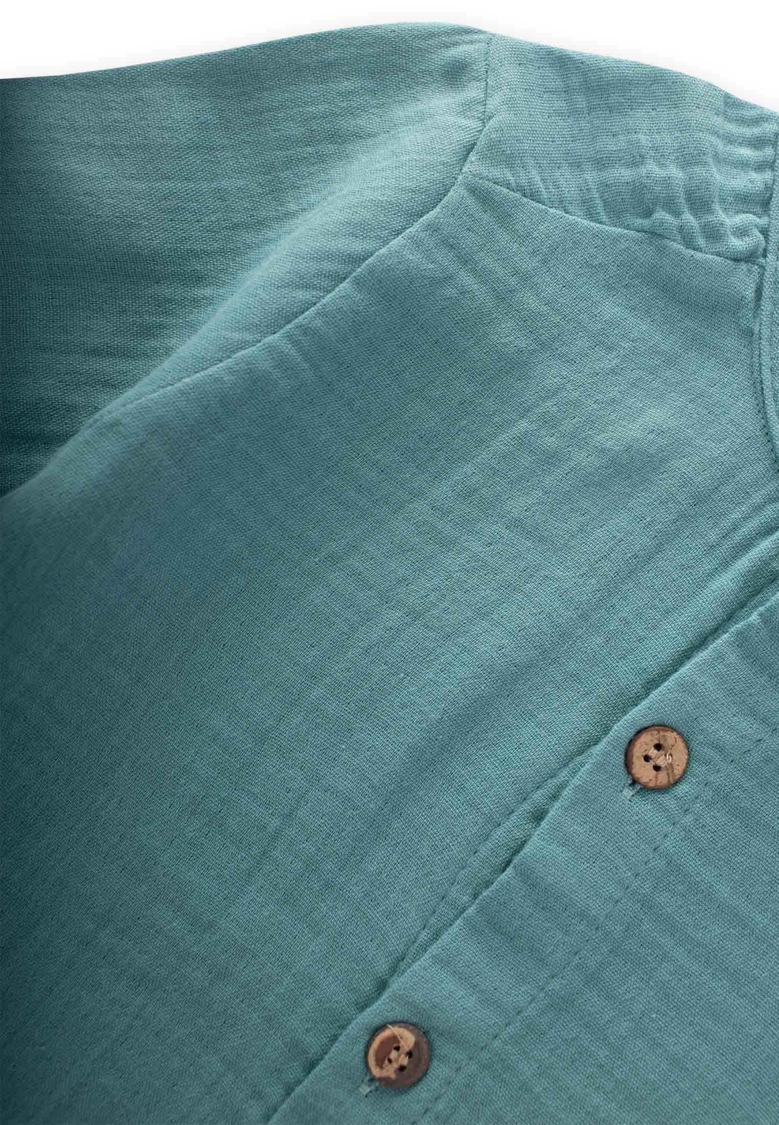 CigitMüslin Gömlek 2-10 Yaş TURKUAZ