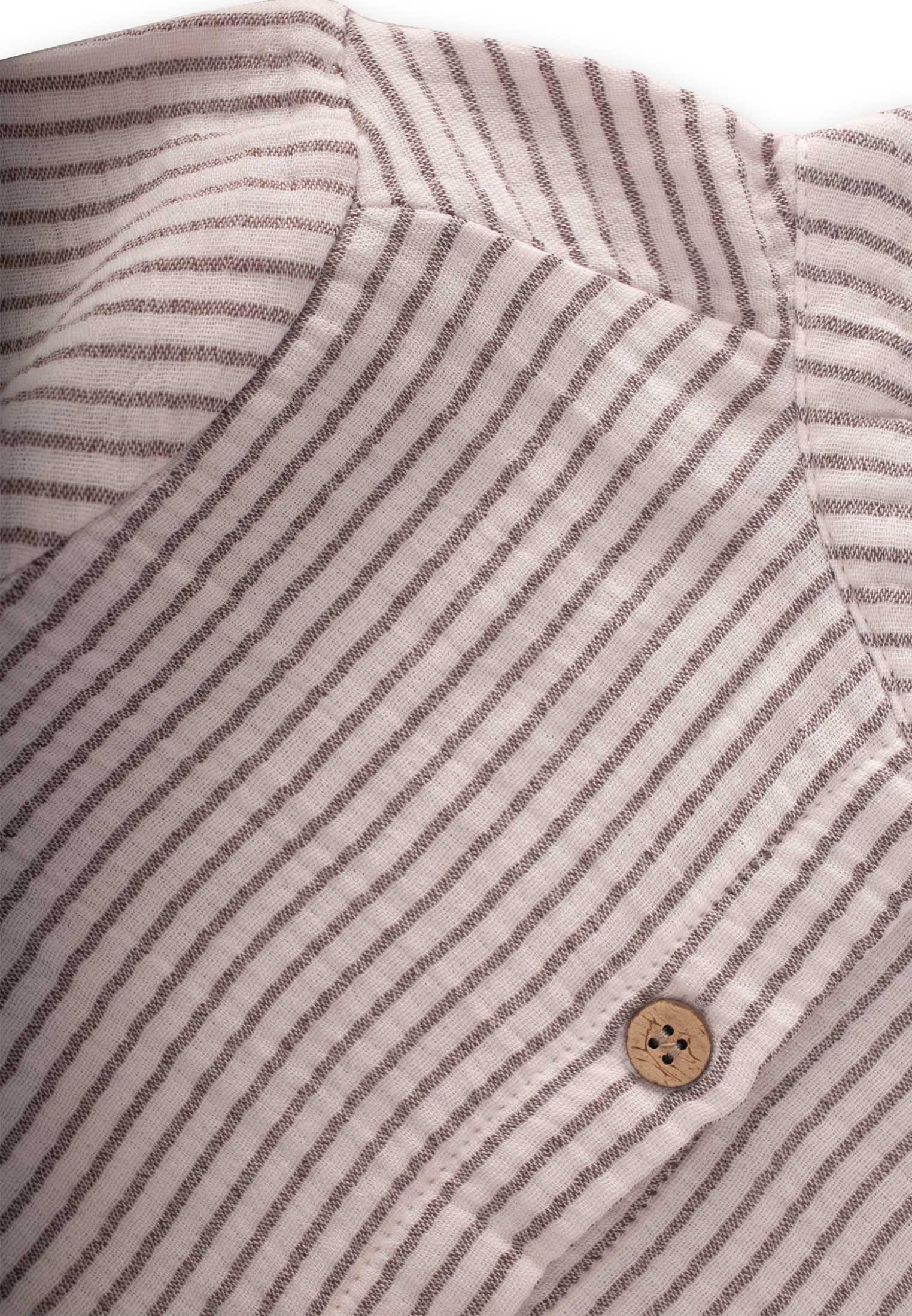 CigitMüslin Gömlek 2-10 Yaş SİYAH İNCE ÇİZGİLİ