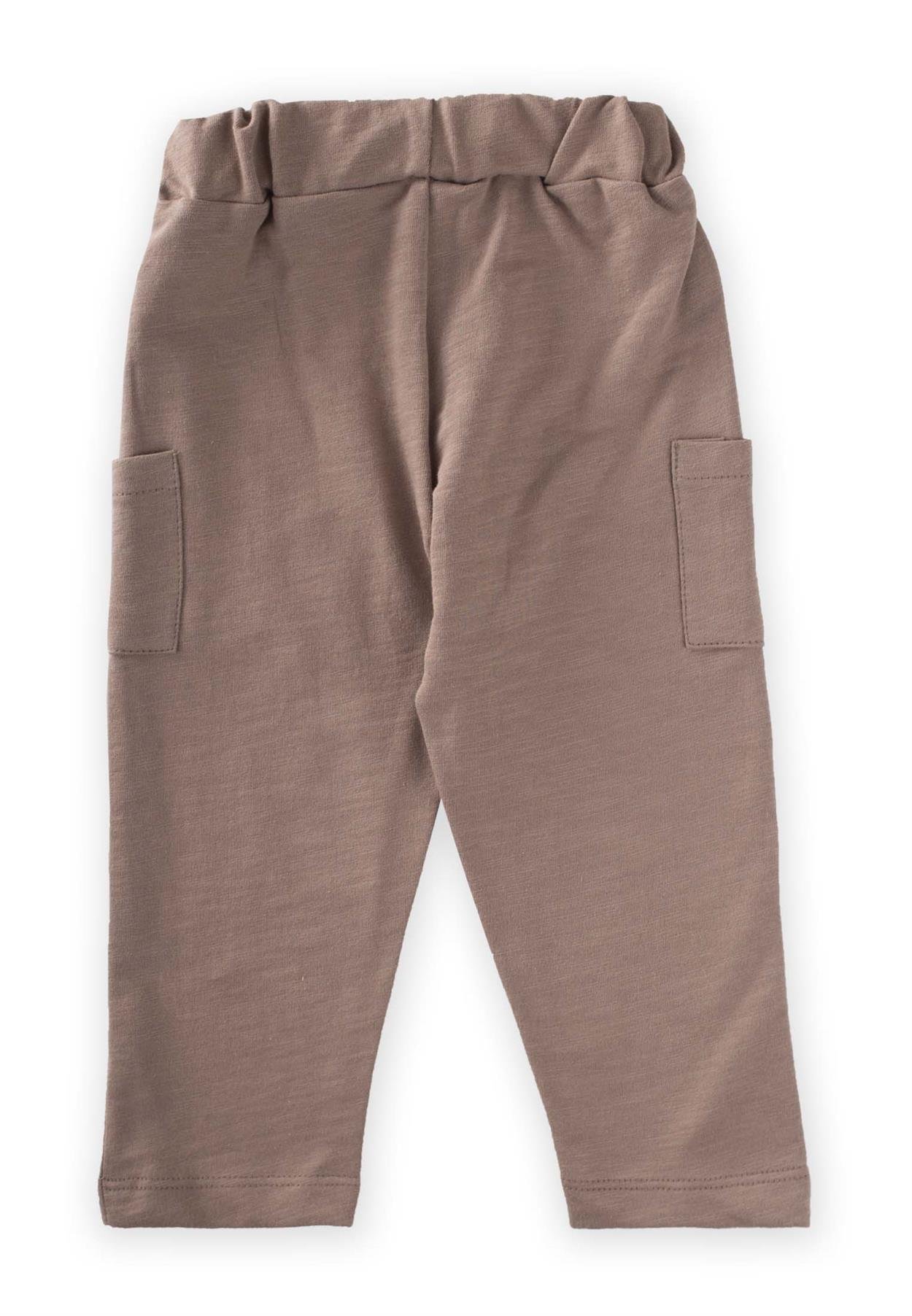 CigitCepli Ön Patlı Örme Pantolon 1-5 Yaş K VİZON