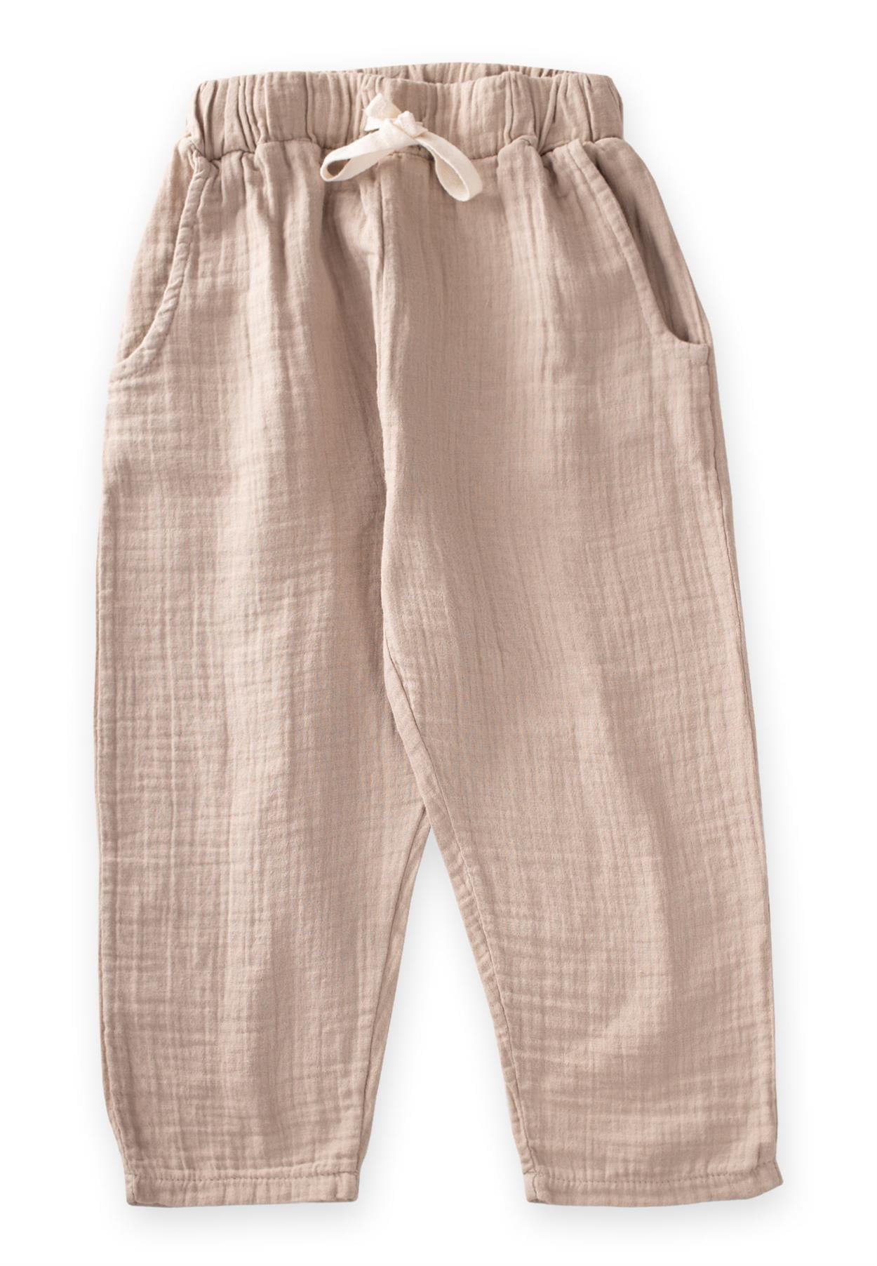 CigitCepli Müslin Pantolon 2-8 Yaş VİZON