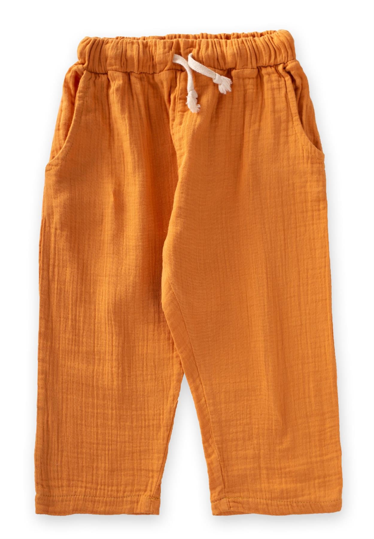 CigitCepli Müslin Pantolon 2-8 Yaş ORANJ