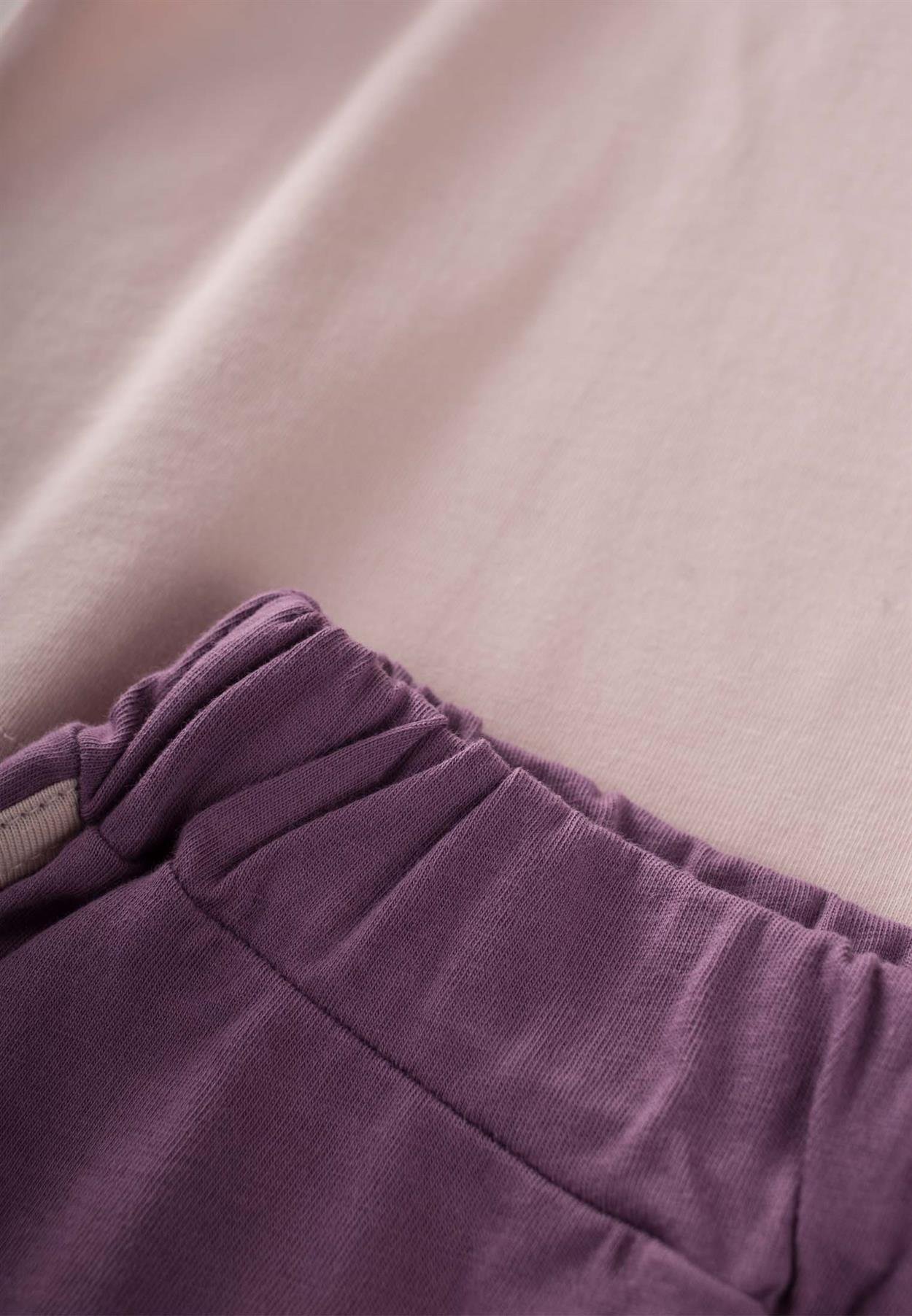 CigitR Kol Multicolour Şortlu Takım 2-7 Yaş PUDRA PEMBE