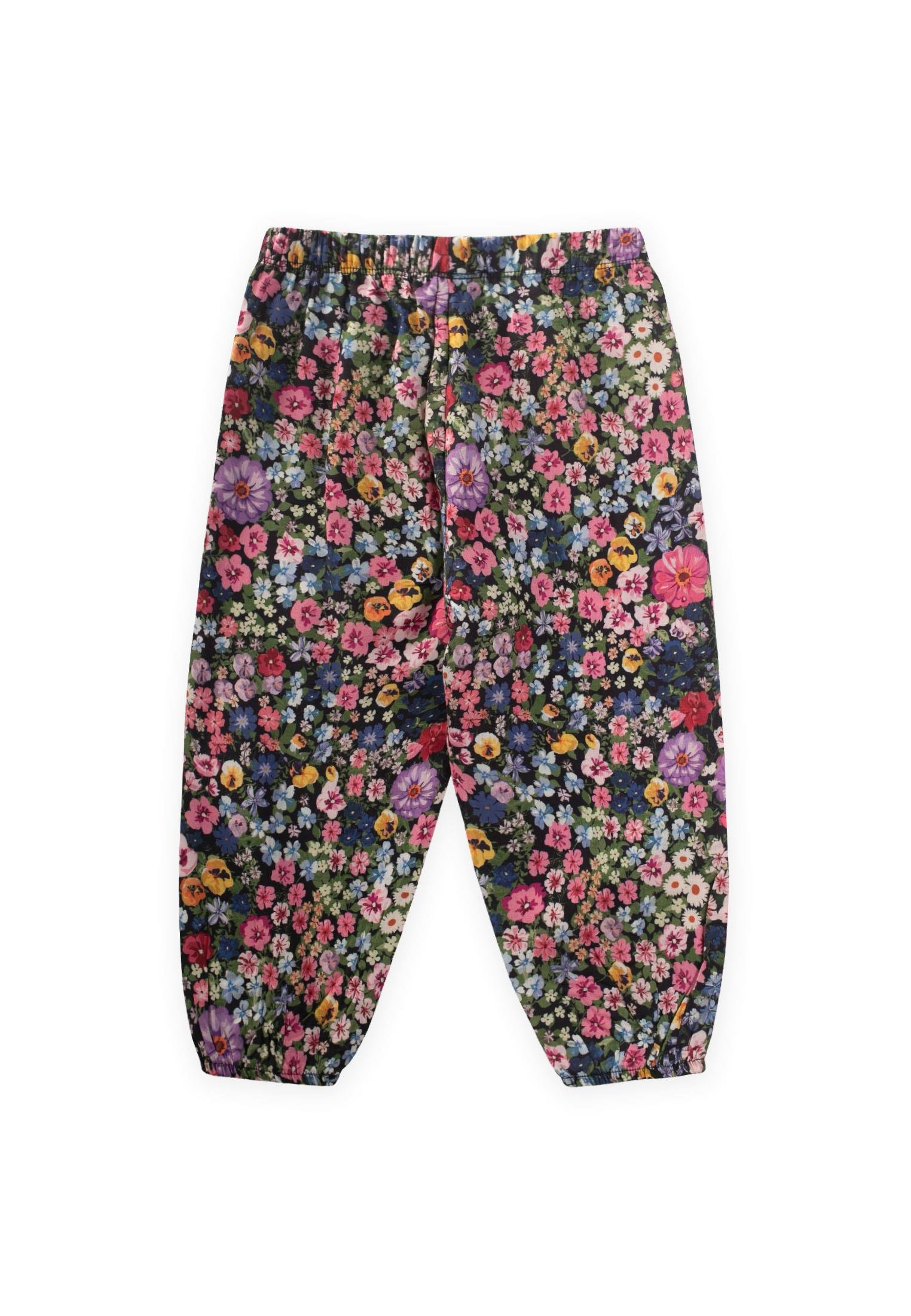 CigitDesenli Bilek Boy Şalvar 3-9 Yaş ÇİÇEK DESENLİ