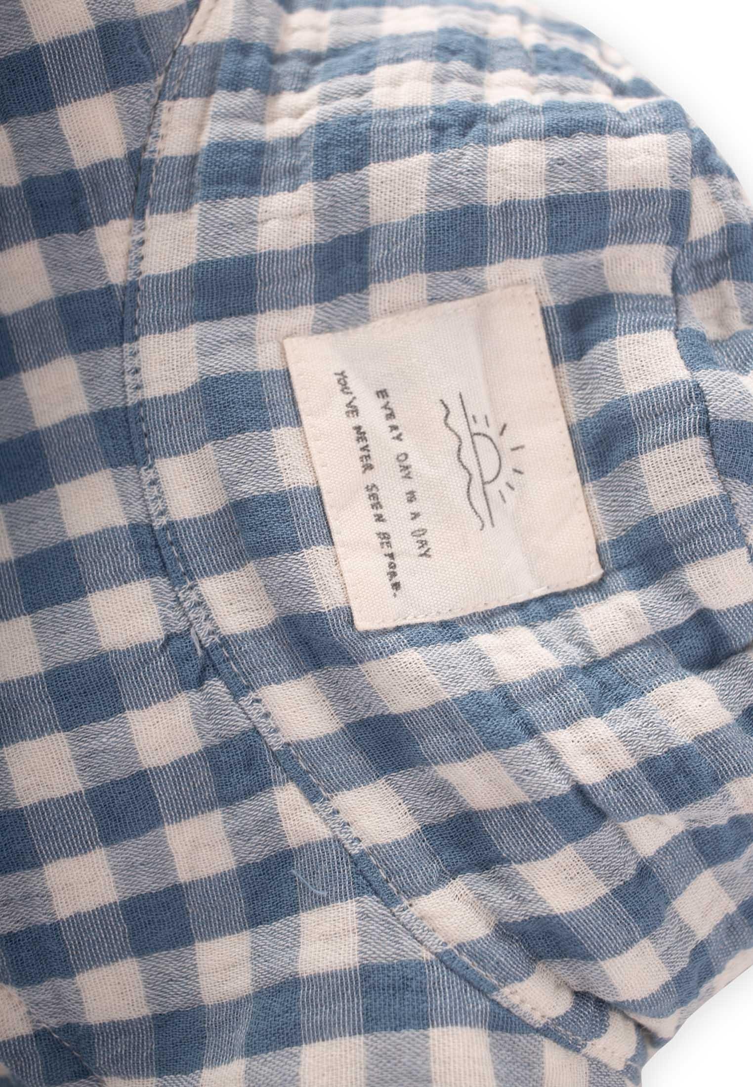 CigitMüslin Fötr Şapka 2-8 Yaş İNDİGO EKOSE