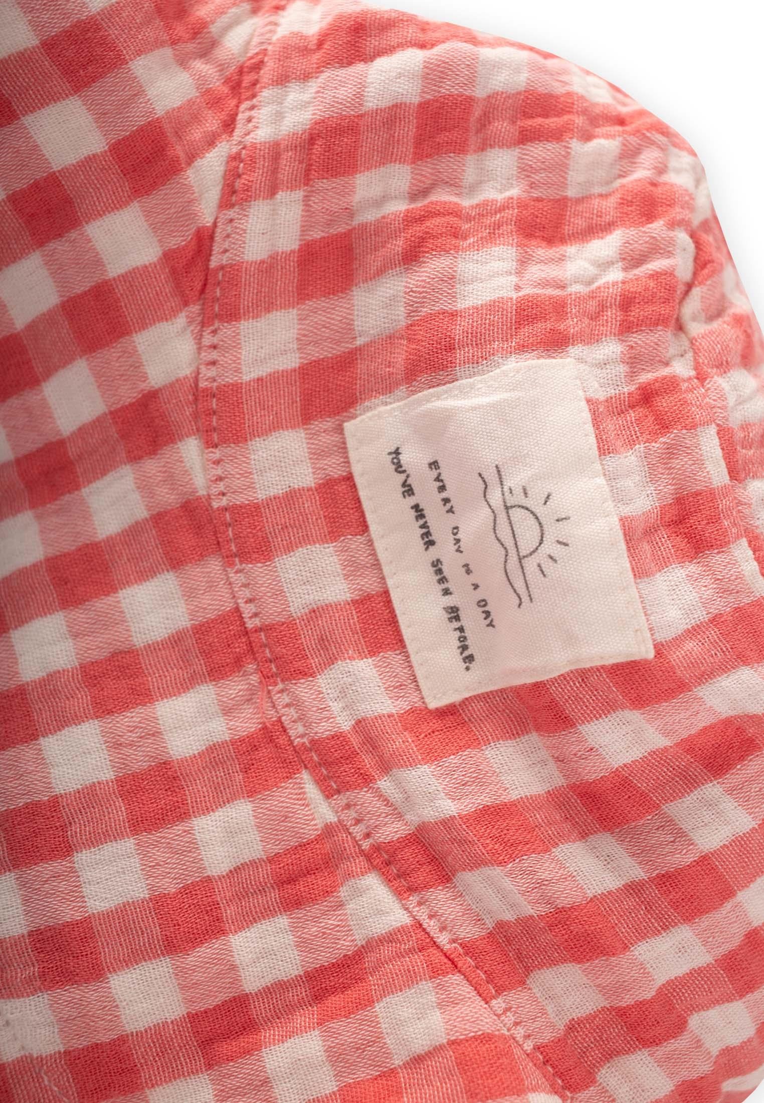 CigitMüslin Fötr Şapka 2-8 Yaş MERCAN EKOSE