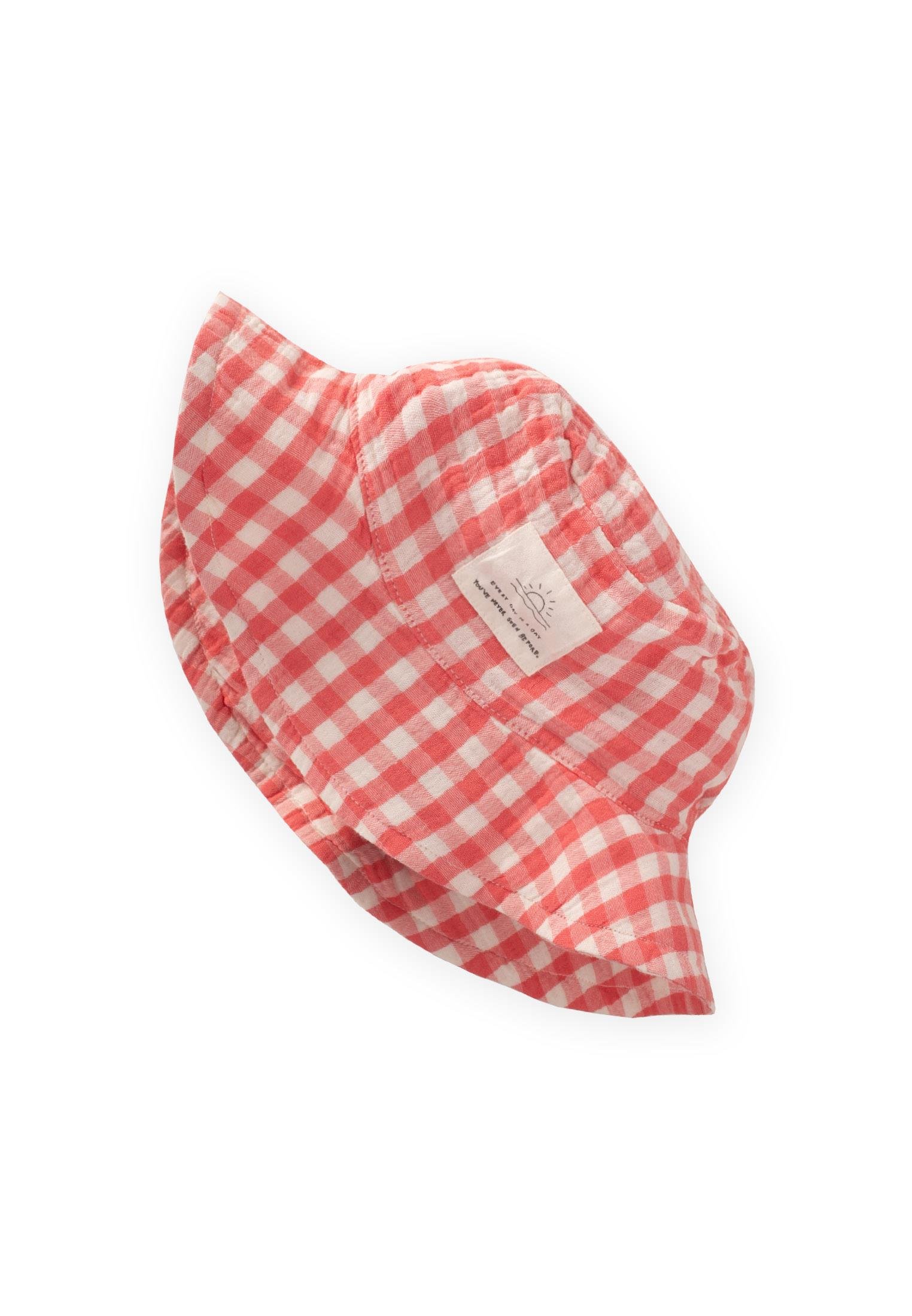 CigitMüslin Fötr Şapka 2-8 Yaş MERCAN EKOSE