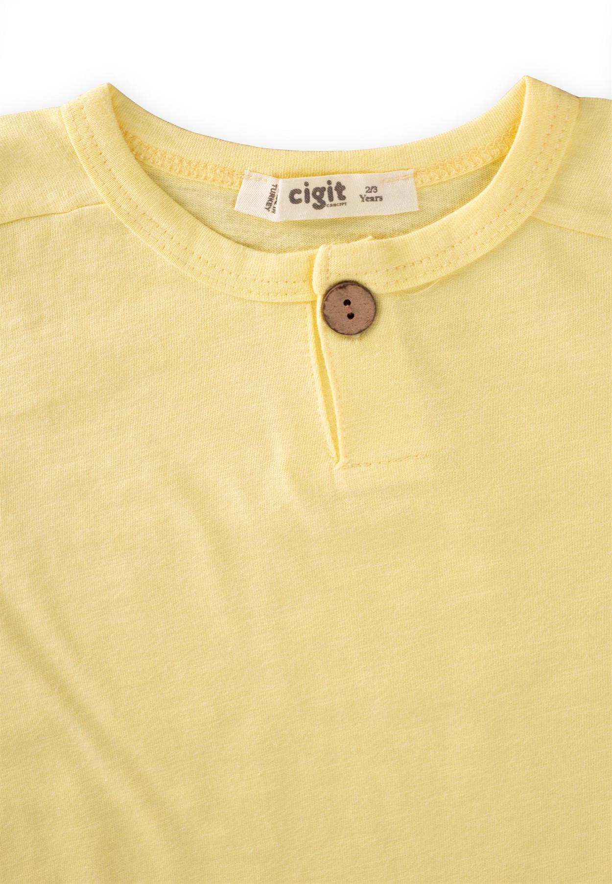 CigitDesenli Kaprili Takım 2-7 Yaş SARI