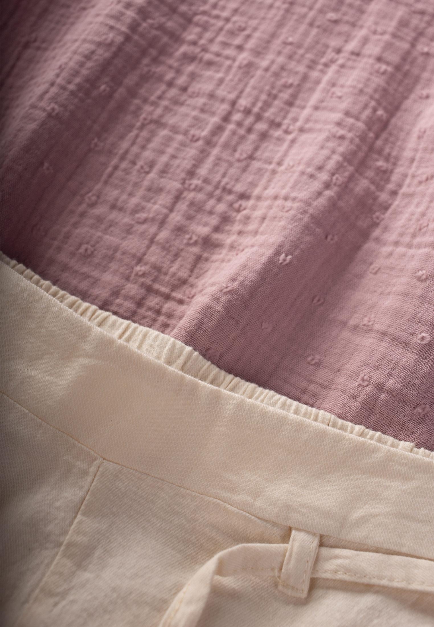 CigitOversize Kesim Geniş Paça Pantolonlu Takım 3-10 Yaş LEYLAK