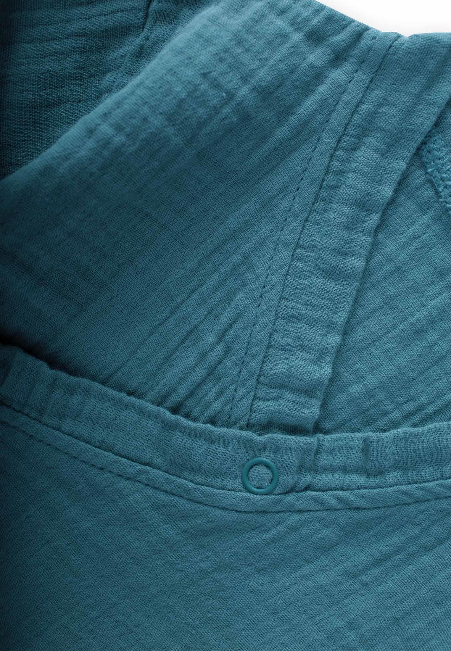 CigitOrganic Kruvaze Müslin Tulum 0-9 Ay TURKUAZ