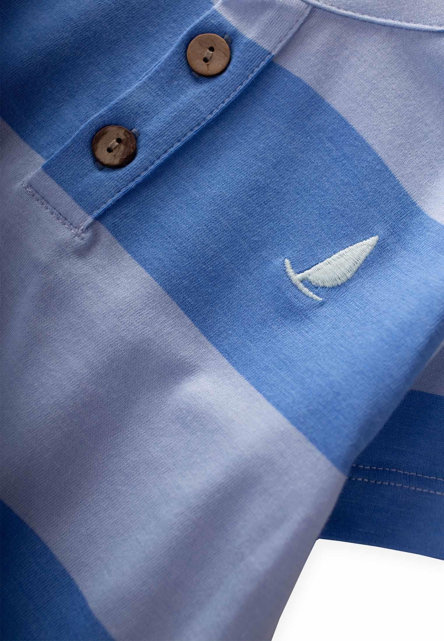 CigitHakim Yaka Çizgili T-Shırt 1-10 Yaş MAVİ