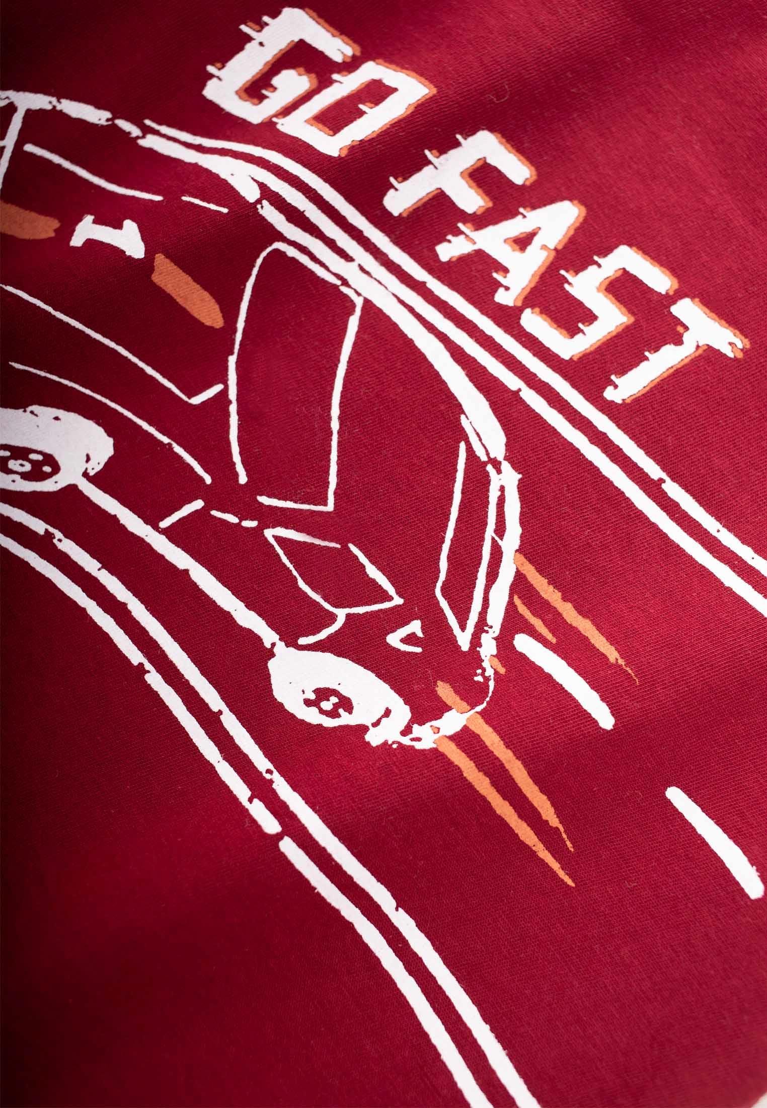 CigitGo Fast Baskılı T-Shırt 2-7 Yaş BORDO