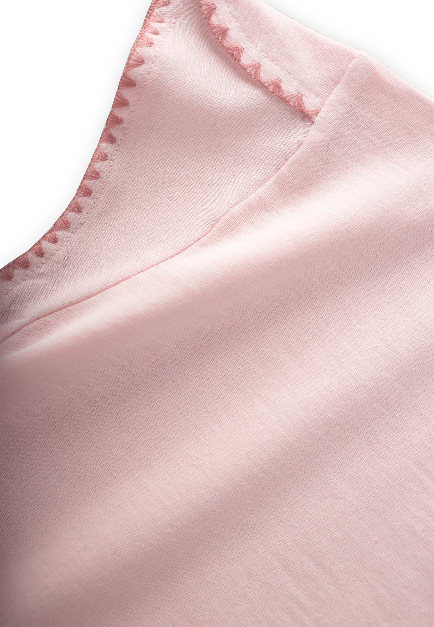 CigitKroşeta Detaylı Müslin Şalvarlı Takım 2-10 Yaş PUDRA PEMBE