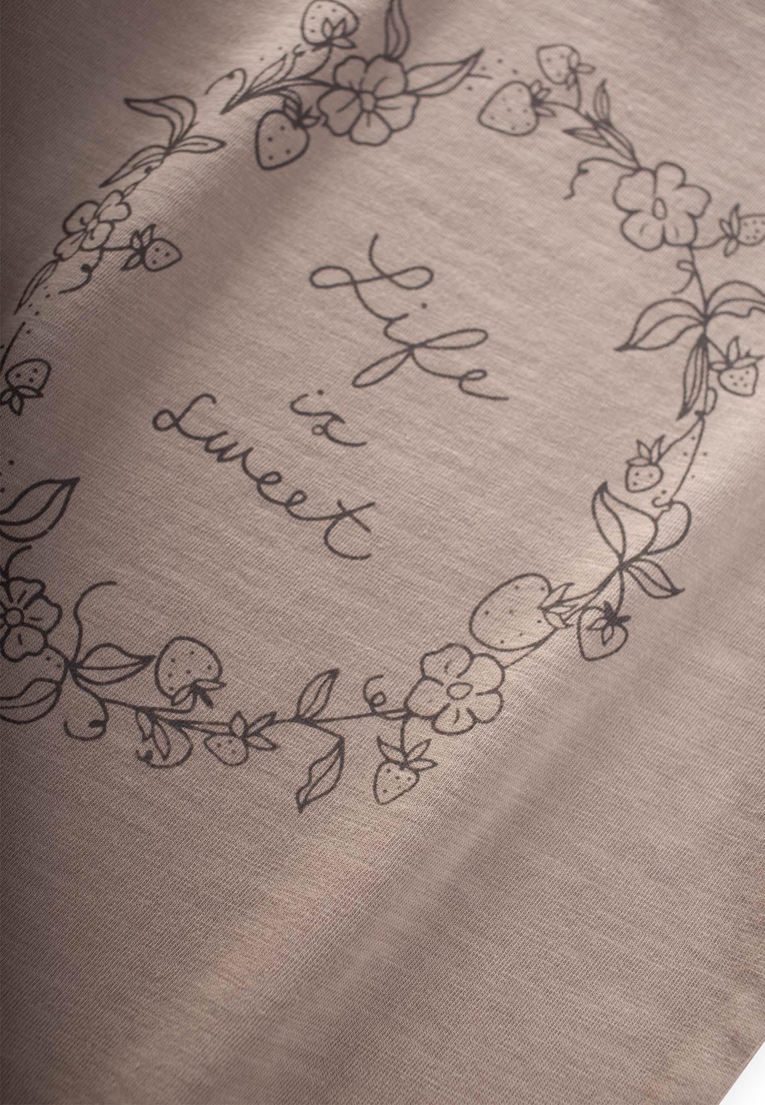 CigitÇiçek Baskılı Müslin Pantolonlu T-Shırt Takım 2-10 Yaş S VİZON