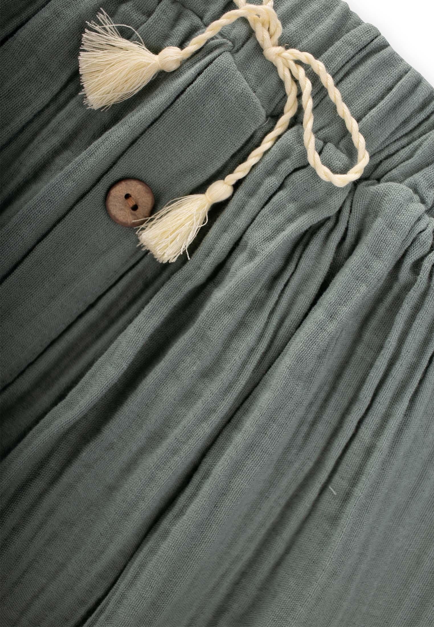 CigitOrganik Müslin Etek 2-8 Yaş ÇAĞLA YEŞİLİ