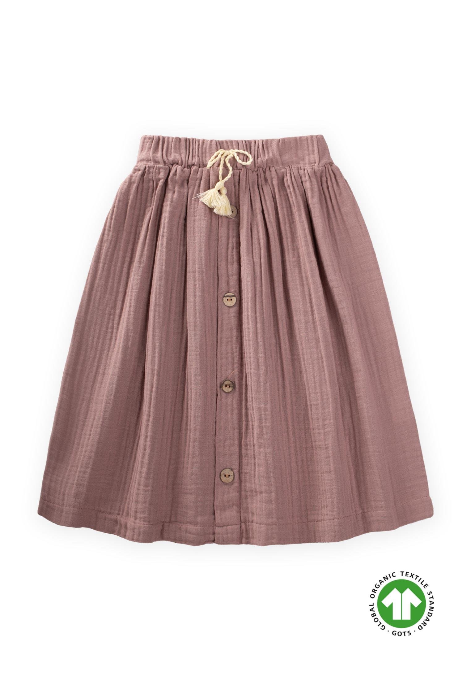 CigitOrganik Müslin Etek 8-12 Yaş BAKIR