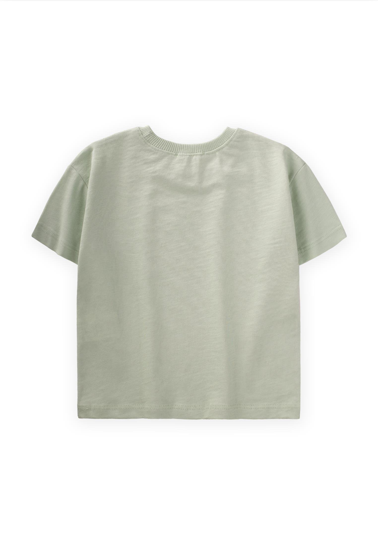 CigitYelken Baskılı T-Shirt 1-6 Yaş SU YEŞİLİ