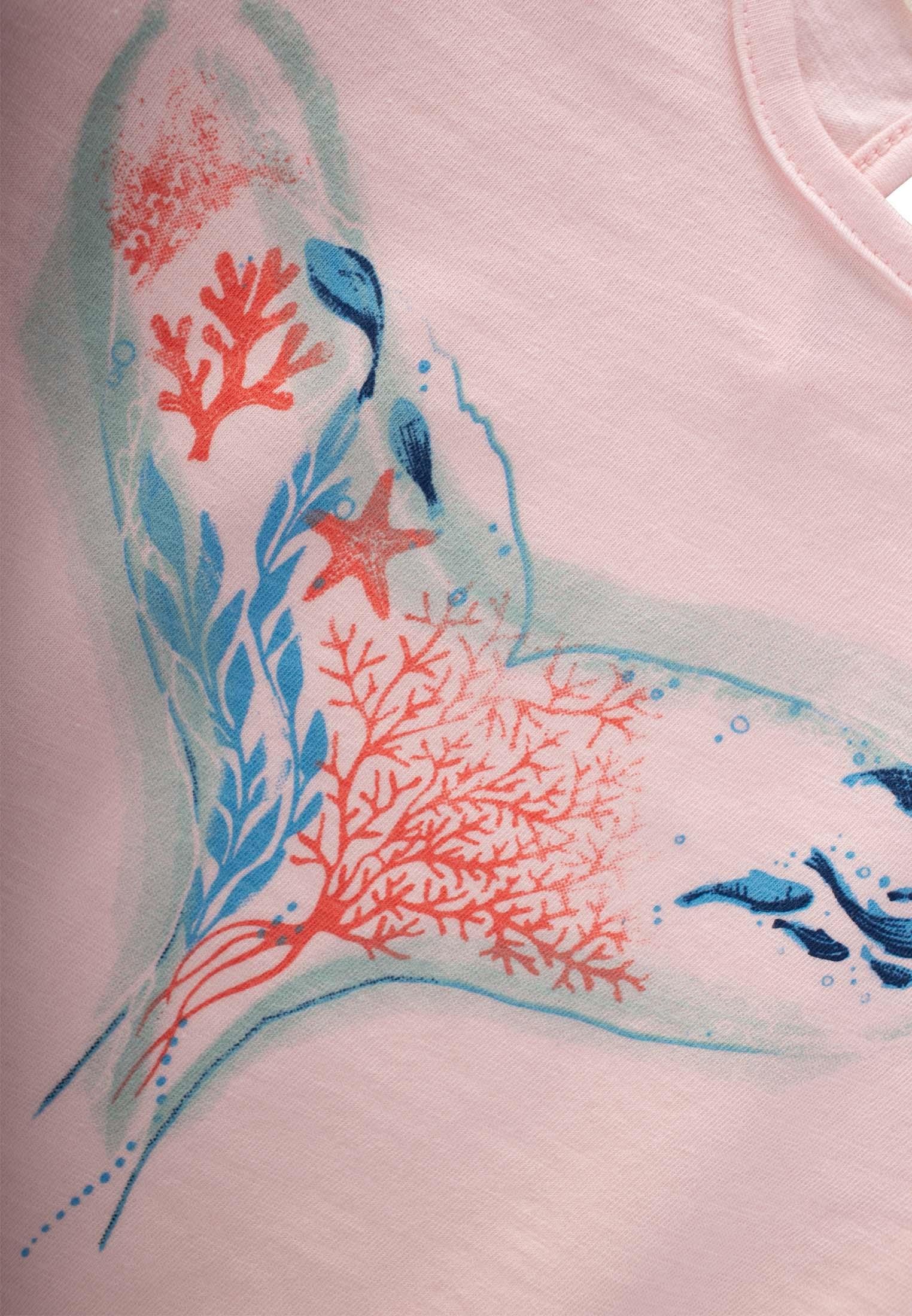 CigitOkyanus Temalı T-Shırt 2-8 Yaş PUDRA PEMBE