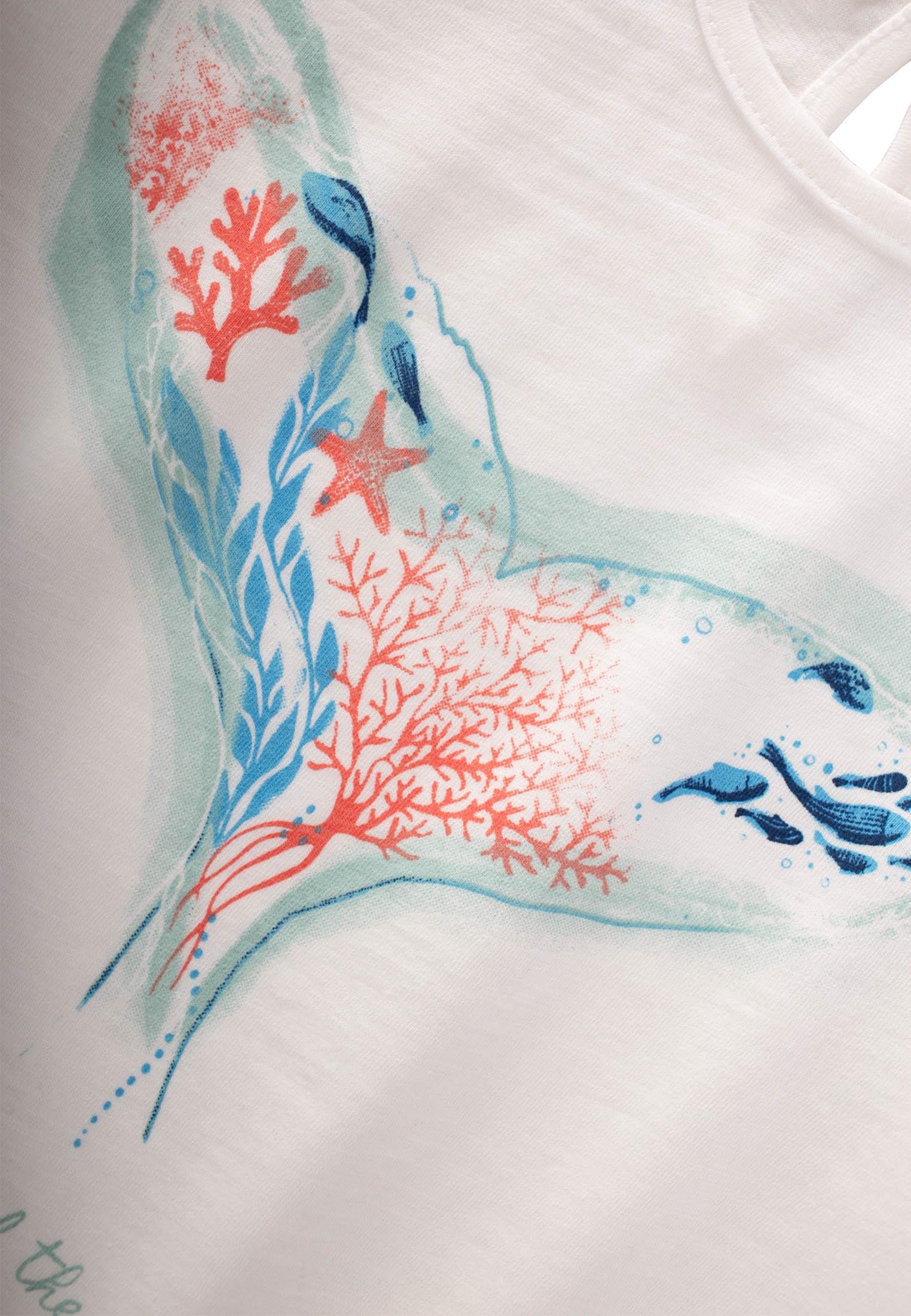 CigitOkyanus Temalı T-Shırt 2-8 Yaş KIRIK BEYAZ