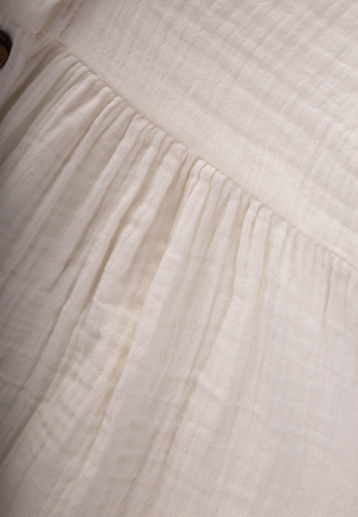 CigitOrganik Müslin Elbise 2-8 Yaş EKRU