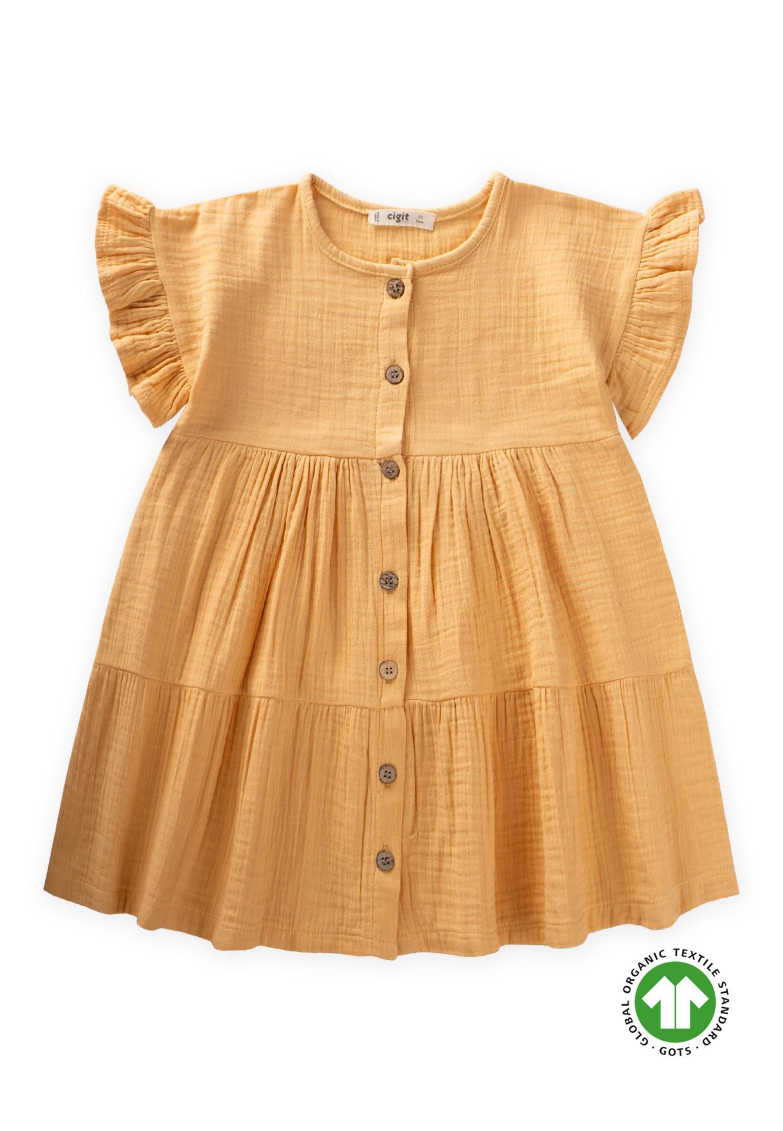 CigitOrganik Müslin Elbise 2-8 Yaş SUNDRES