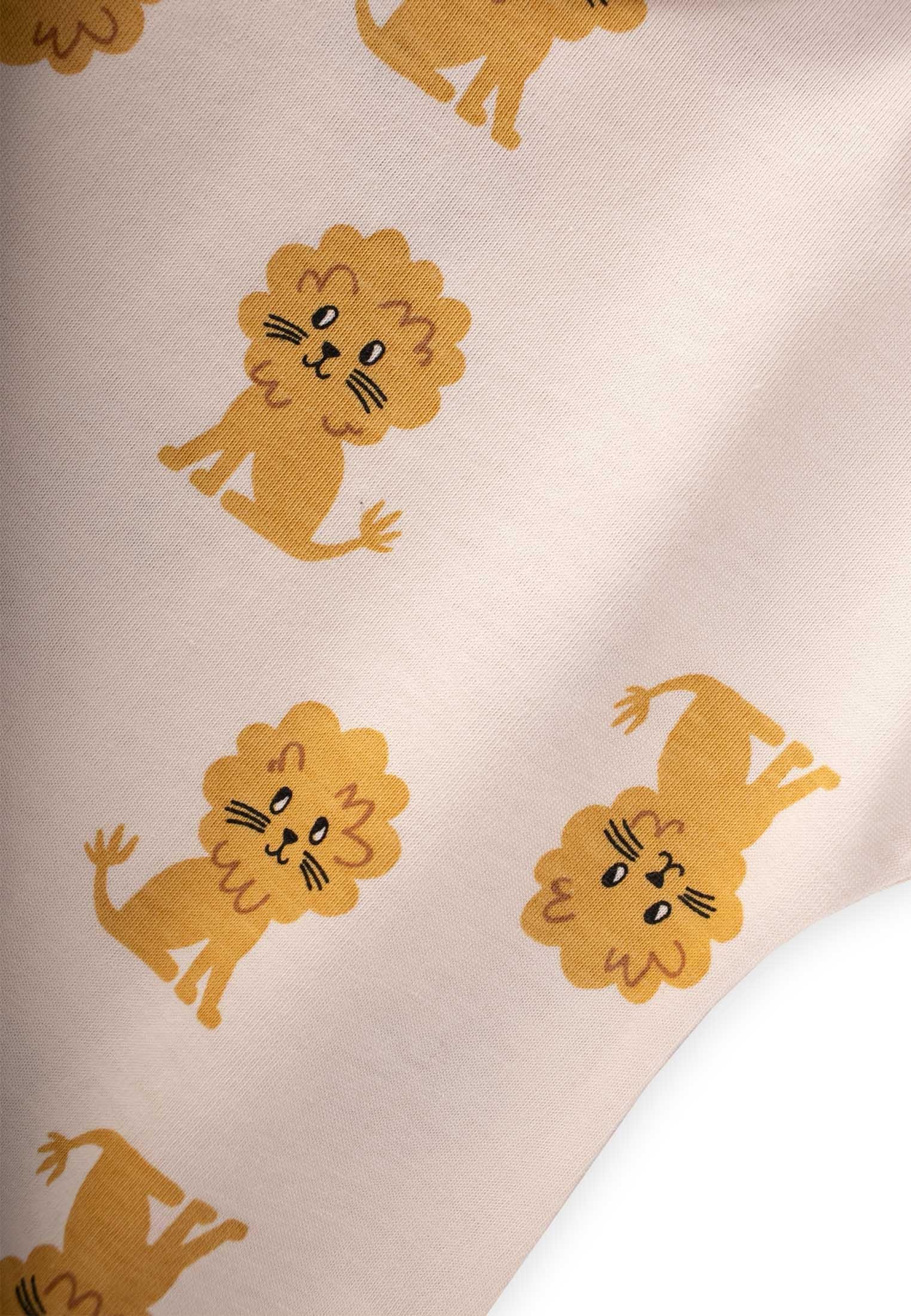 CigitYarasa Kol Desenli Tulum 0-3 Yaş EKRU