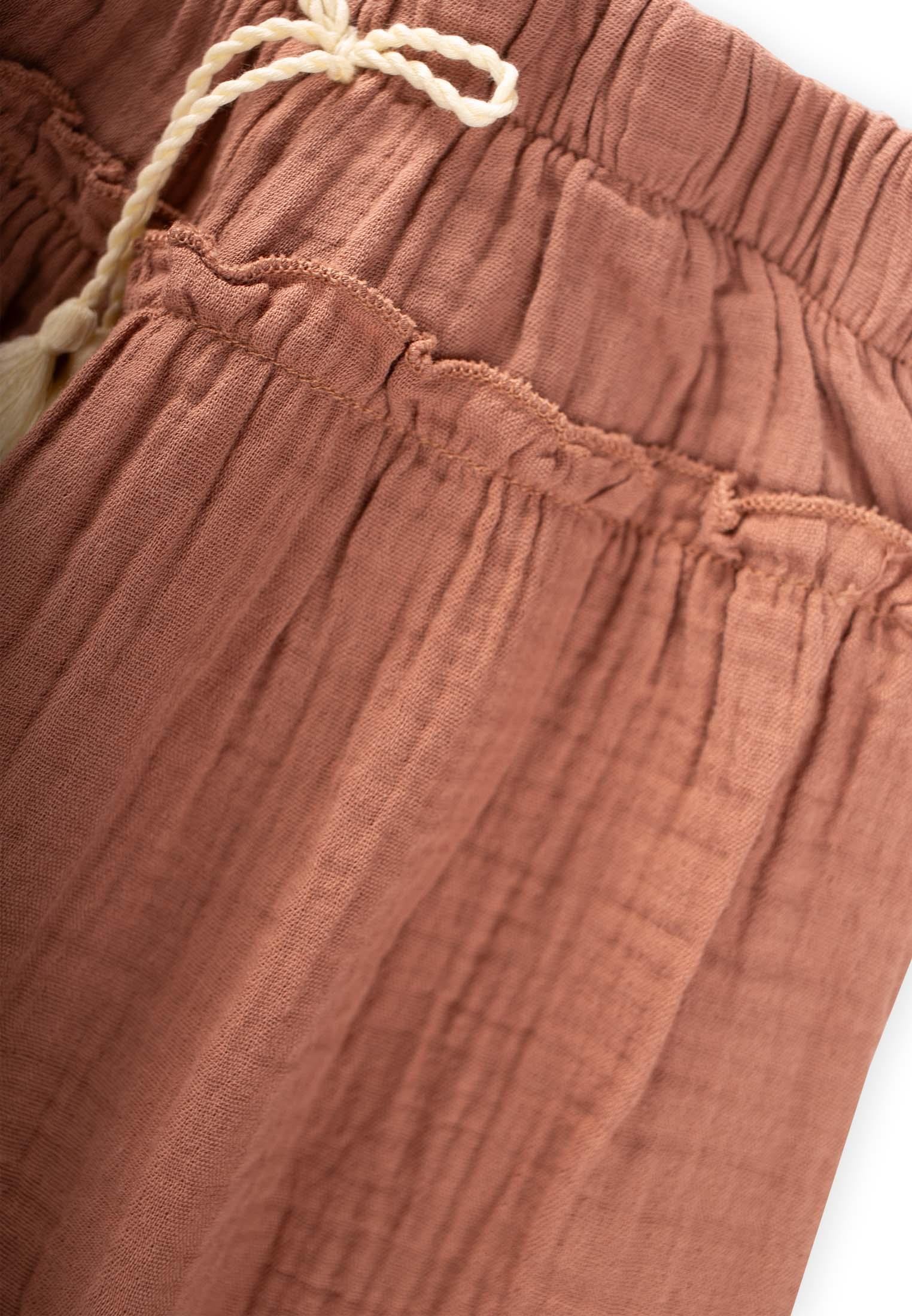 CigitOrganik Kız Pantolon 8-12 Yaş A.KAHVE