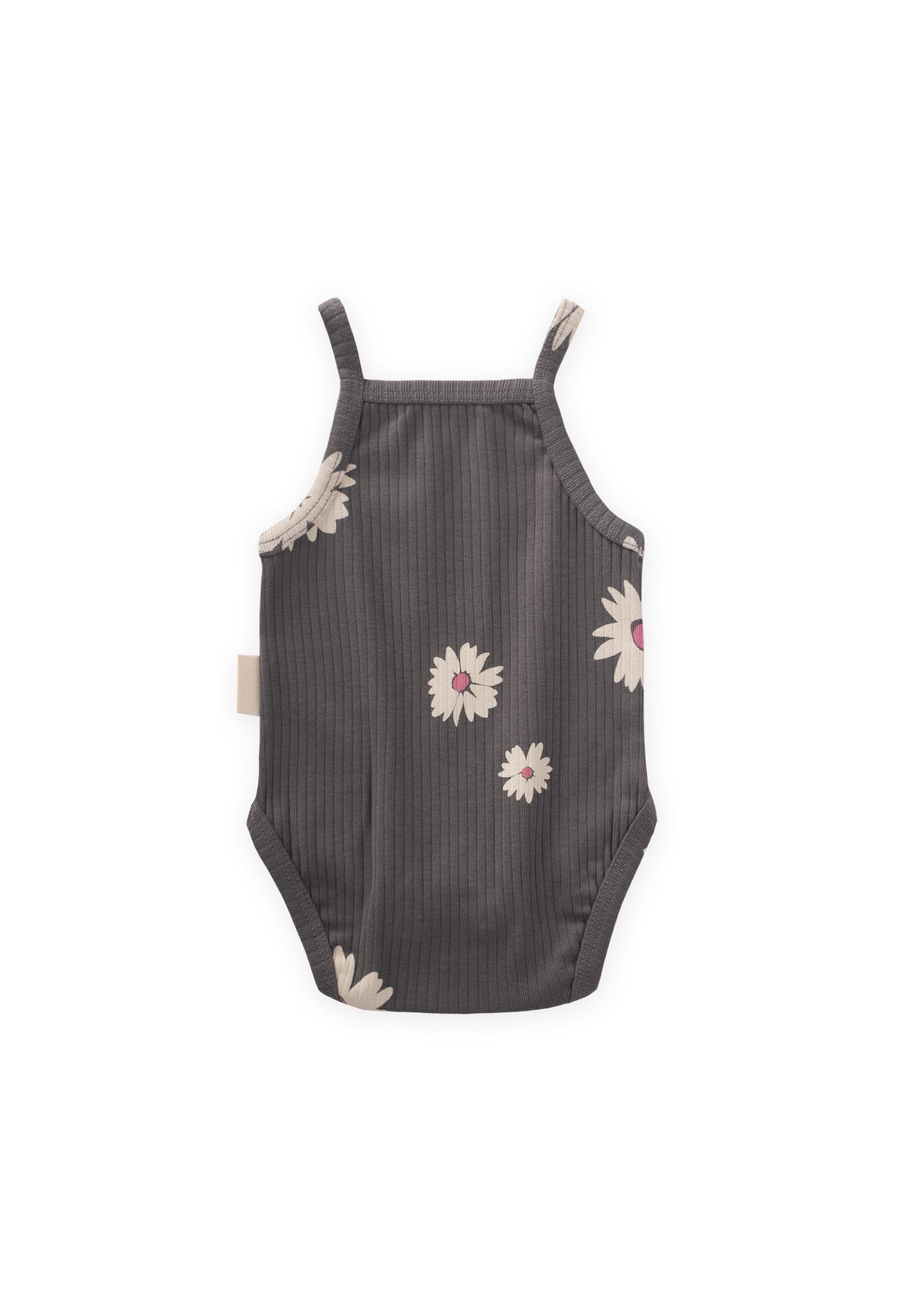 CigitAskılı Zıbın 0-3 Yaş GRİ