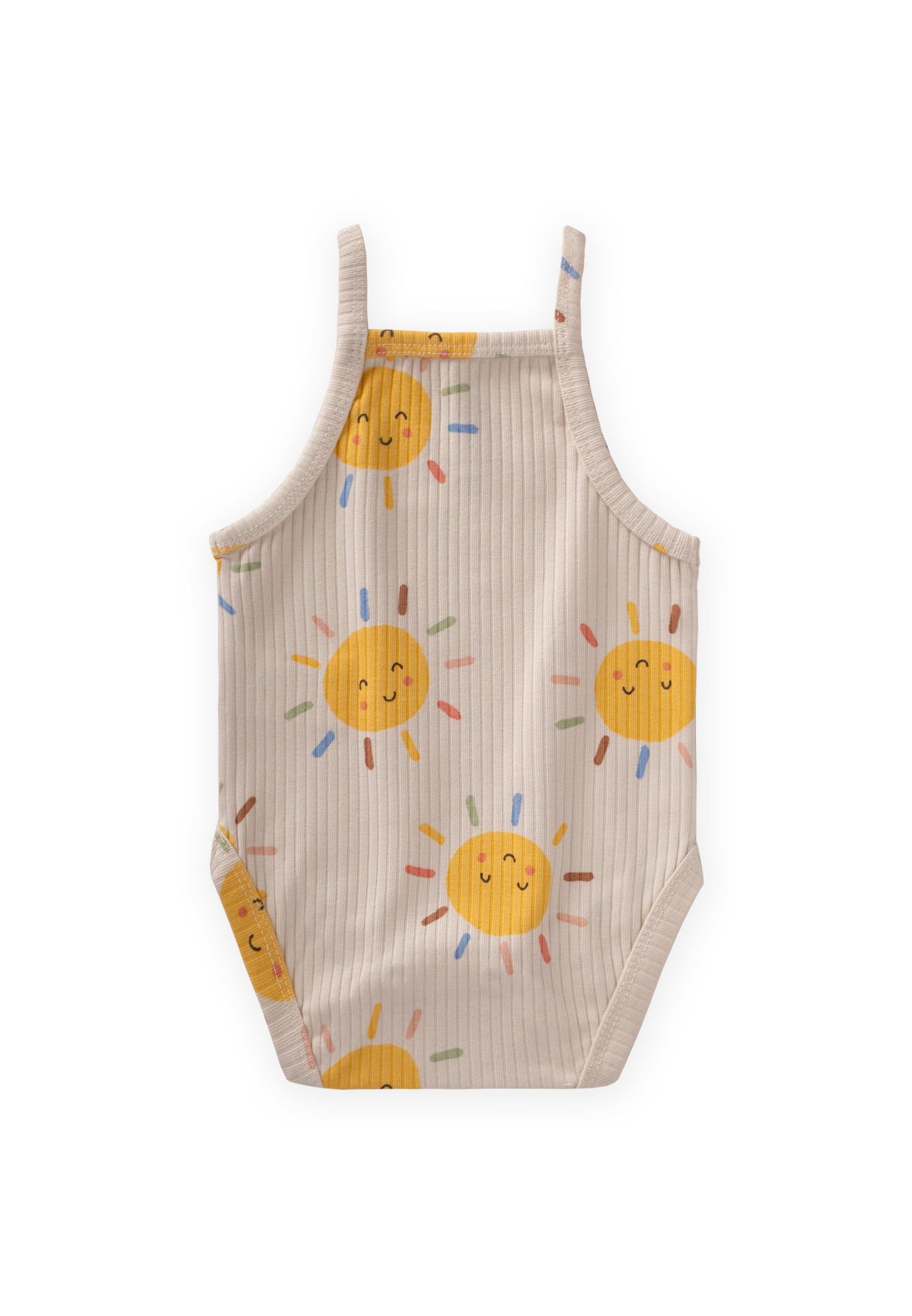 CigitAskılı Zıbın 0-3 Yaş GÜNEŞ DESEN