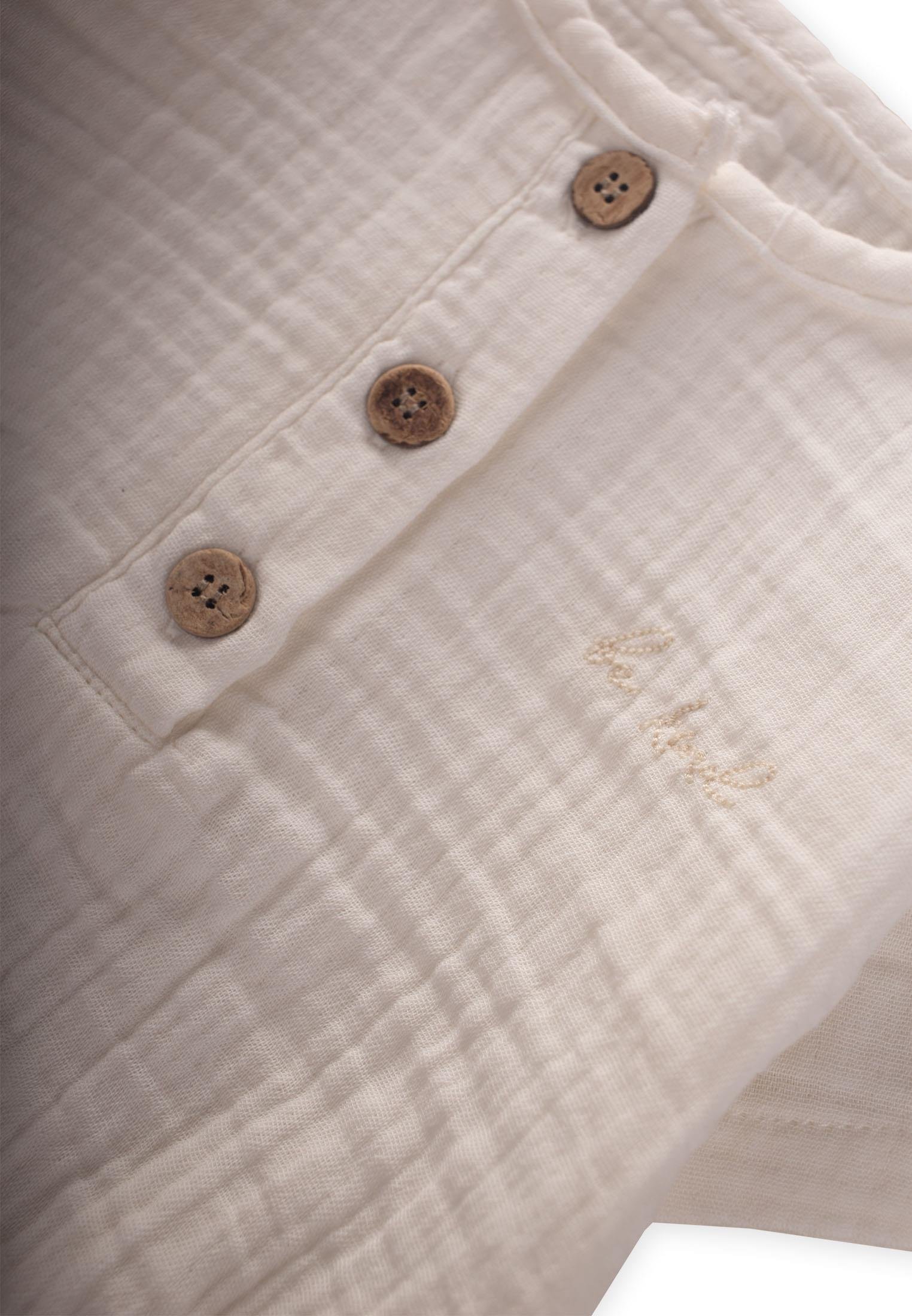 CigitOrganik Müslin Zıbın 0-3 Yaş EKRU