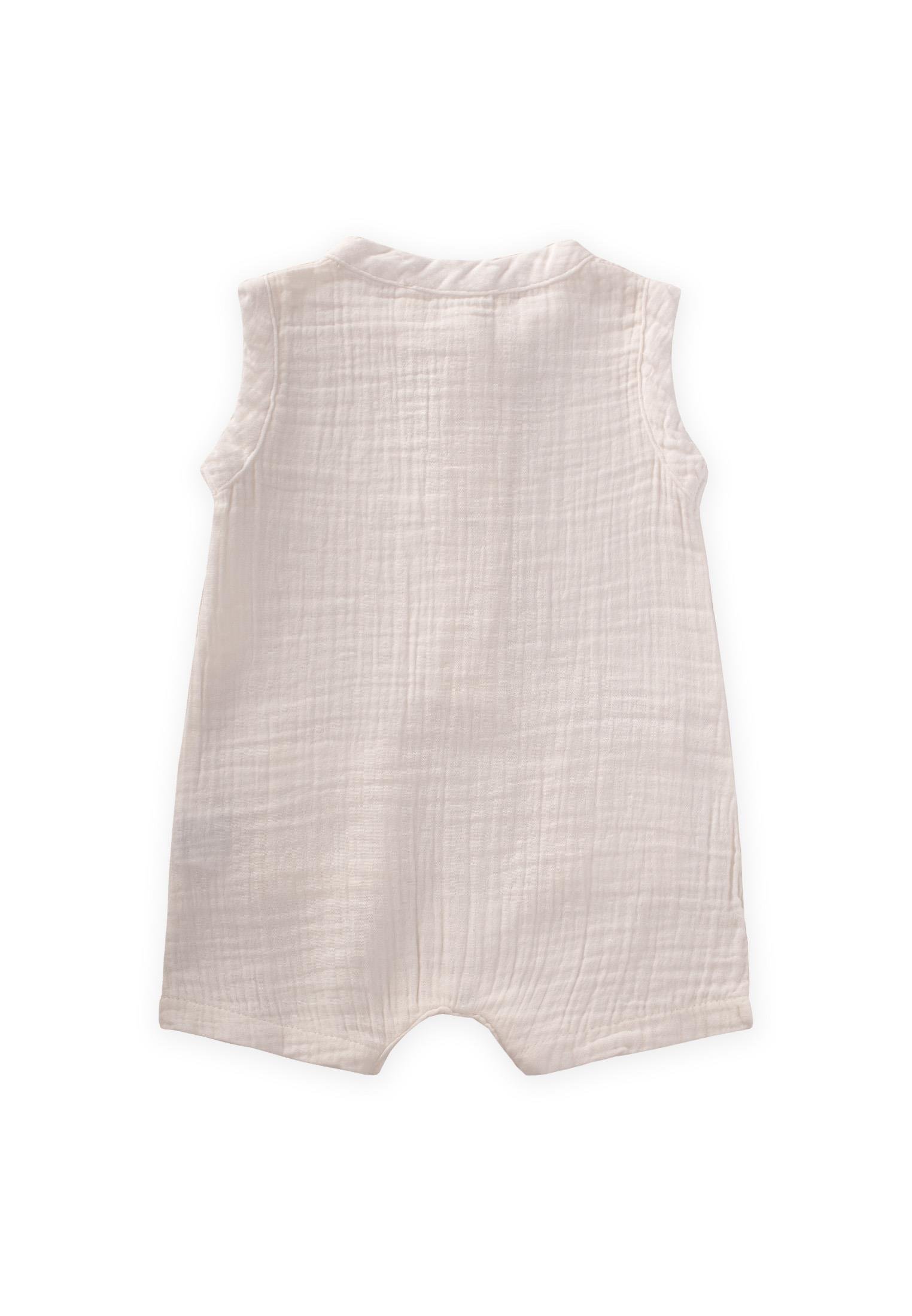 CigitOrganik Cepli Tulum 0-3 Yaş EKRU