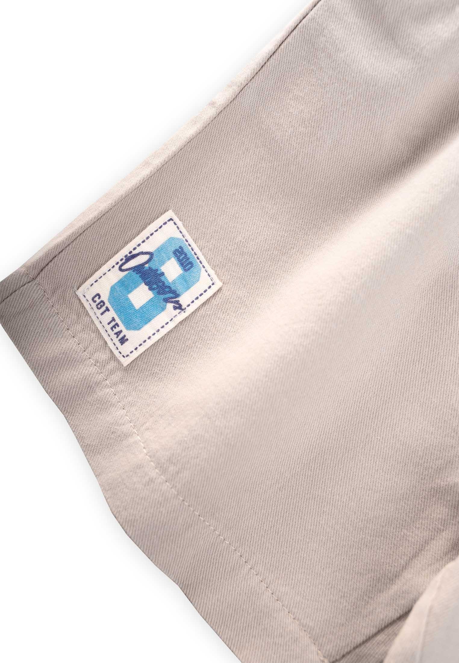 CigitEtiket Detaylı Flanel Kapri 1-7 Yaş NATUREL