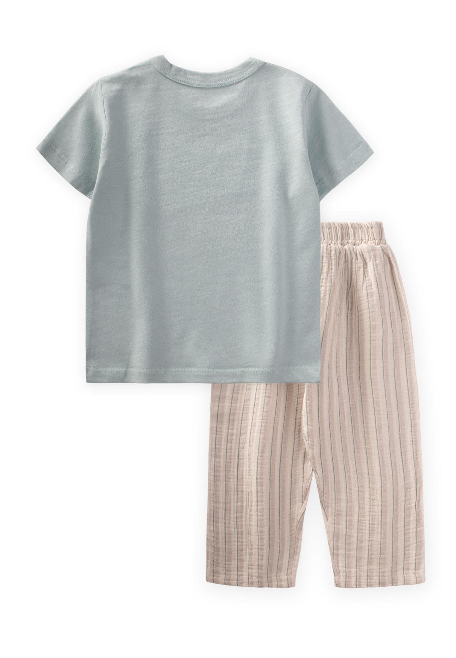 CigitBalina Baskılı T-Shırt Takım 1-5 Yaş MİNT YEŞİLİ