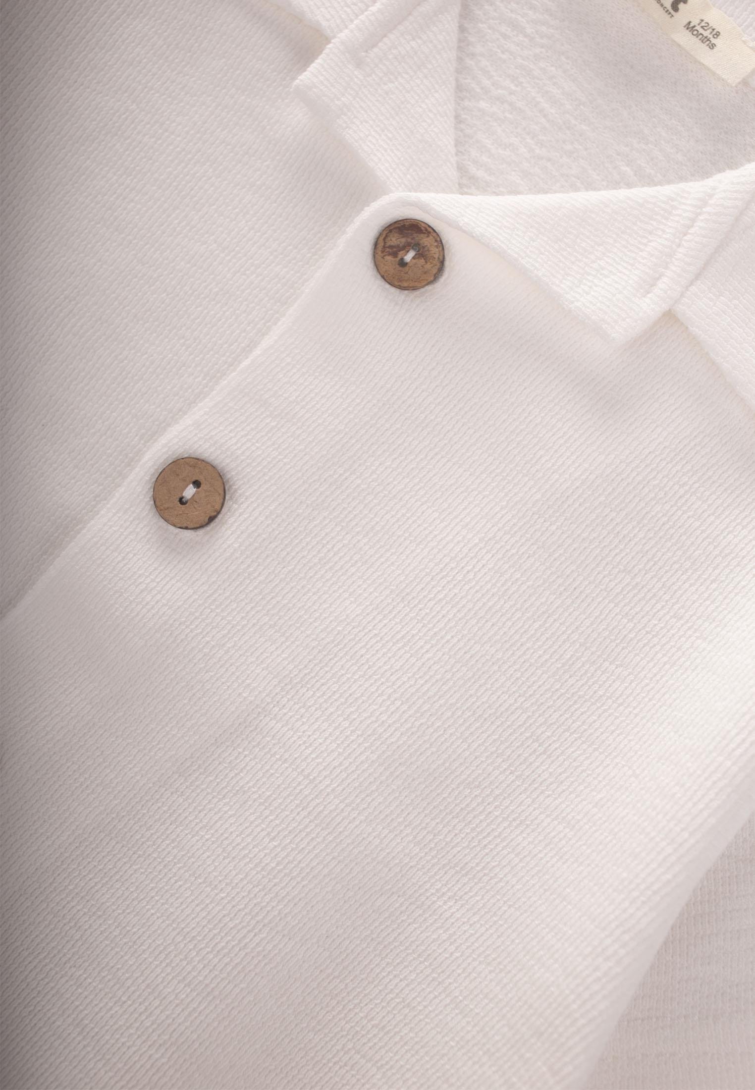 CigitHawai Şortlu Gömlekli Takım 1-9 Yaş KIRIK BEYAZ