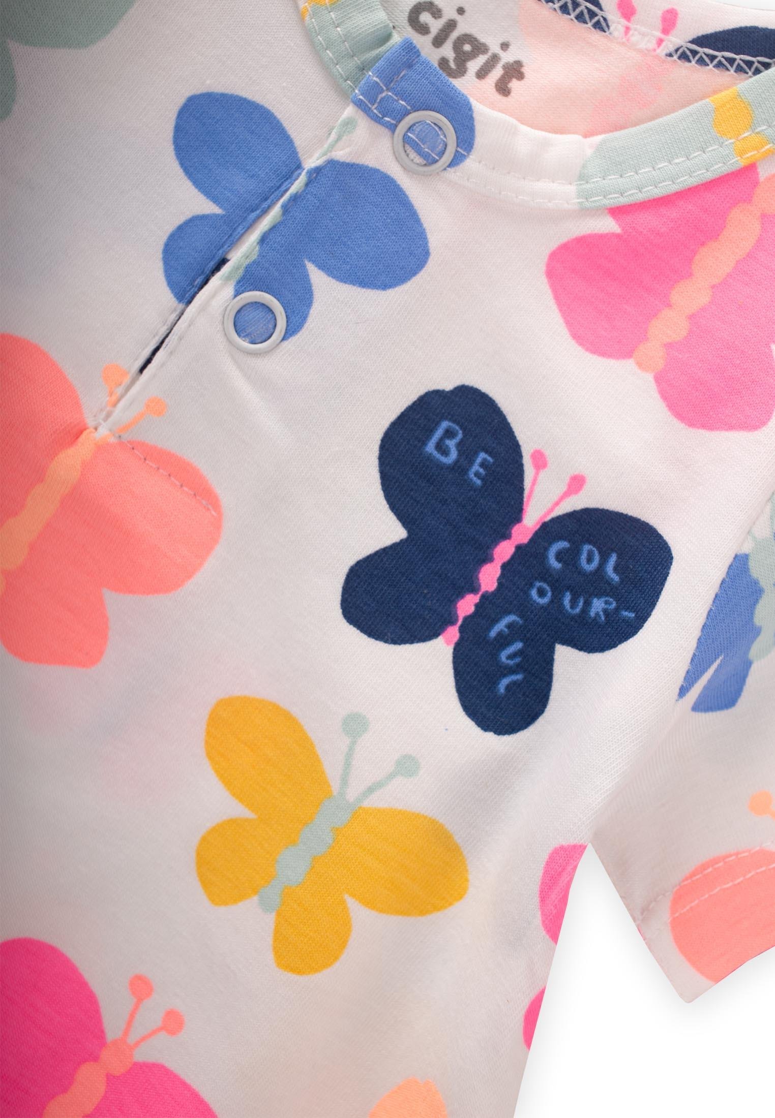 CigitDesenli Tulum 0-3 Yaş KELEBEK DESEN